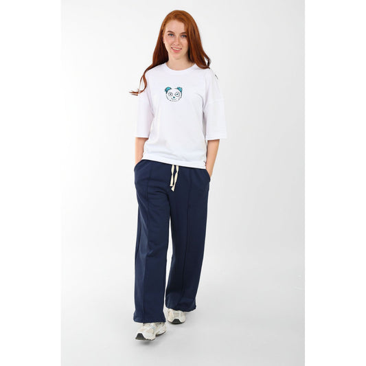 White T- SHIRT over size  Unisex dont with me