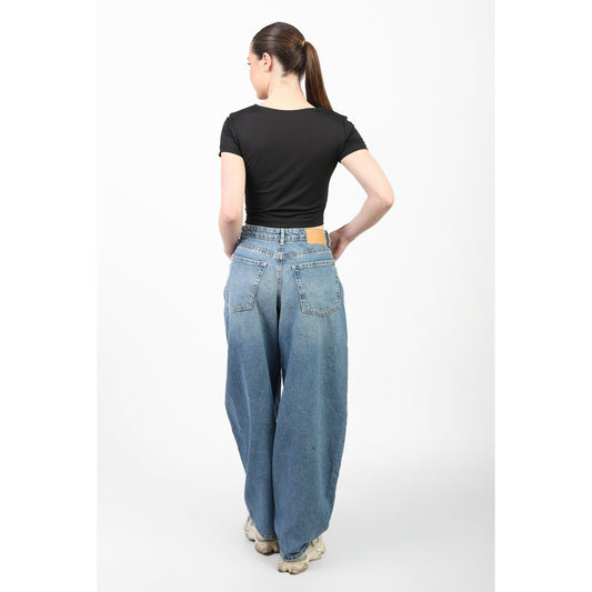 CROPPED WIDE NECK basic Double layer