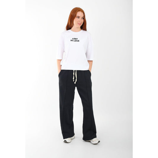 White T SHIRT over size  lost in love