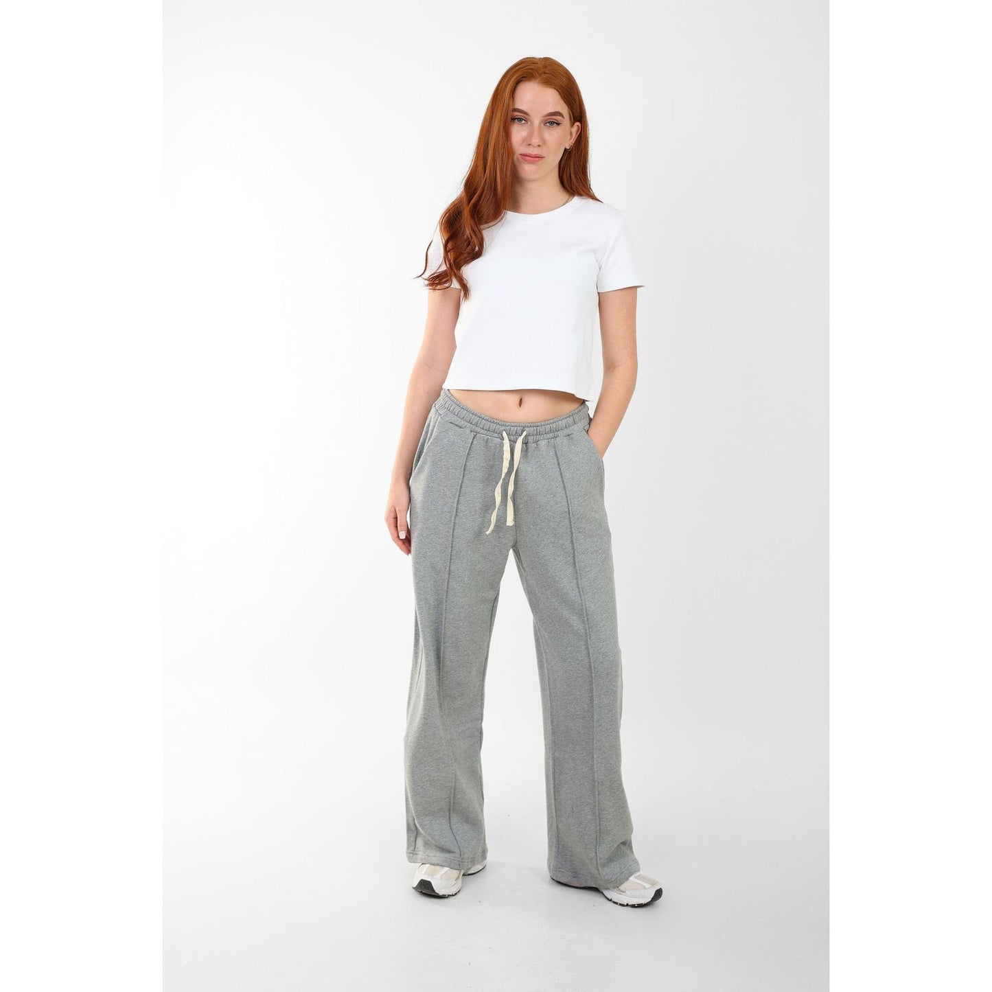 RIBBED ROUND NECK T-SHIRT