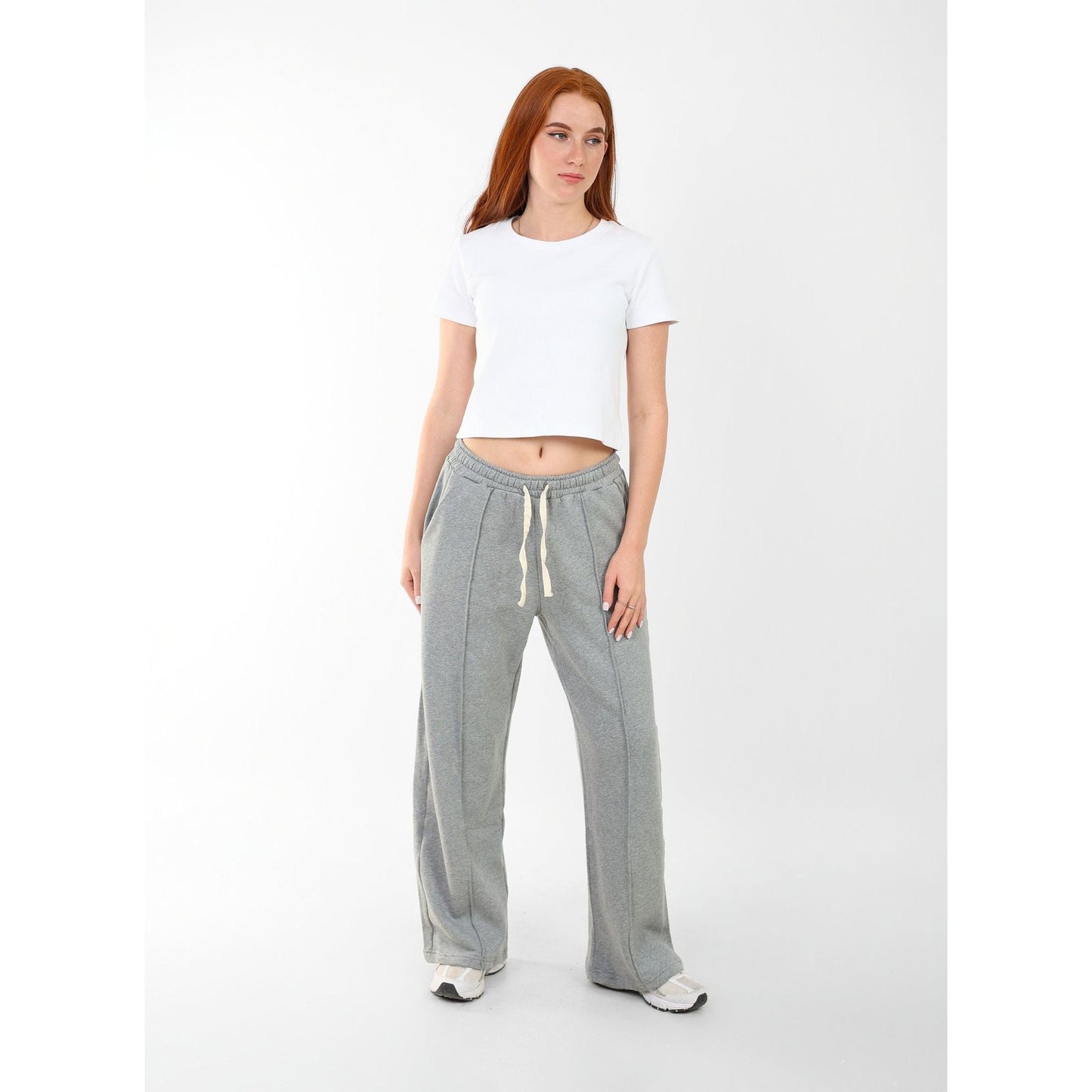 RIBBED ROUND NECK T-SHIRT