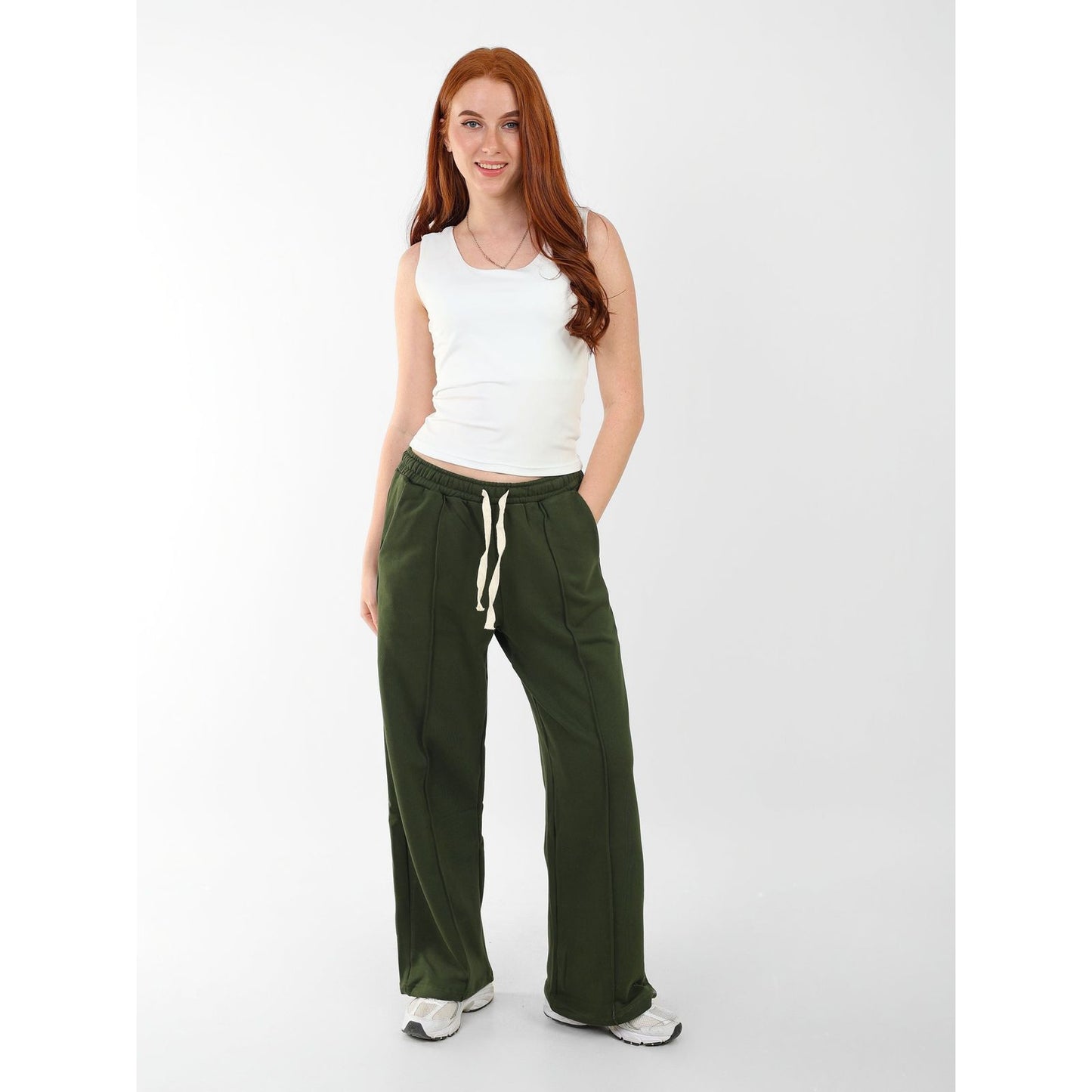 TANK TOP ROUND NECK basic Double layer