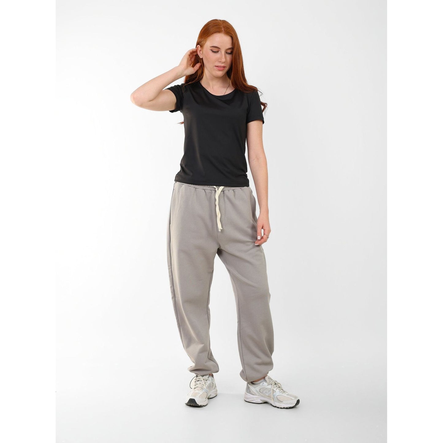 WIDE NECK SHORT SLEEVE basic Double layer