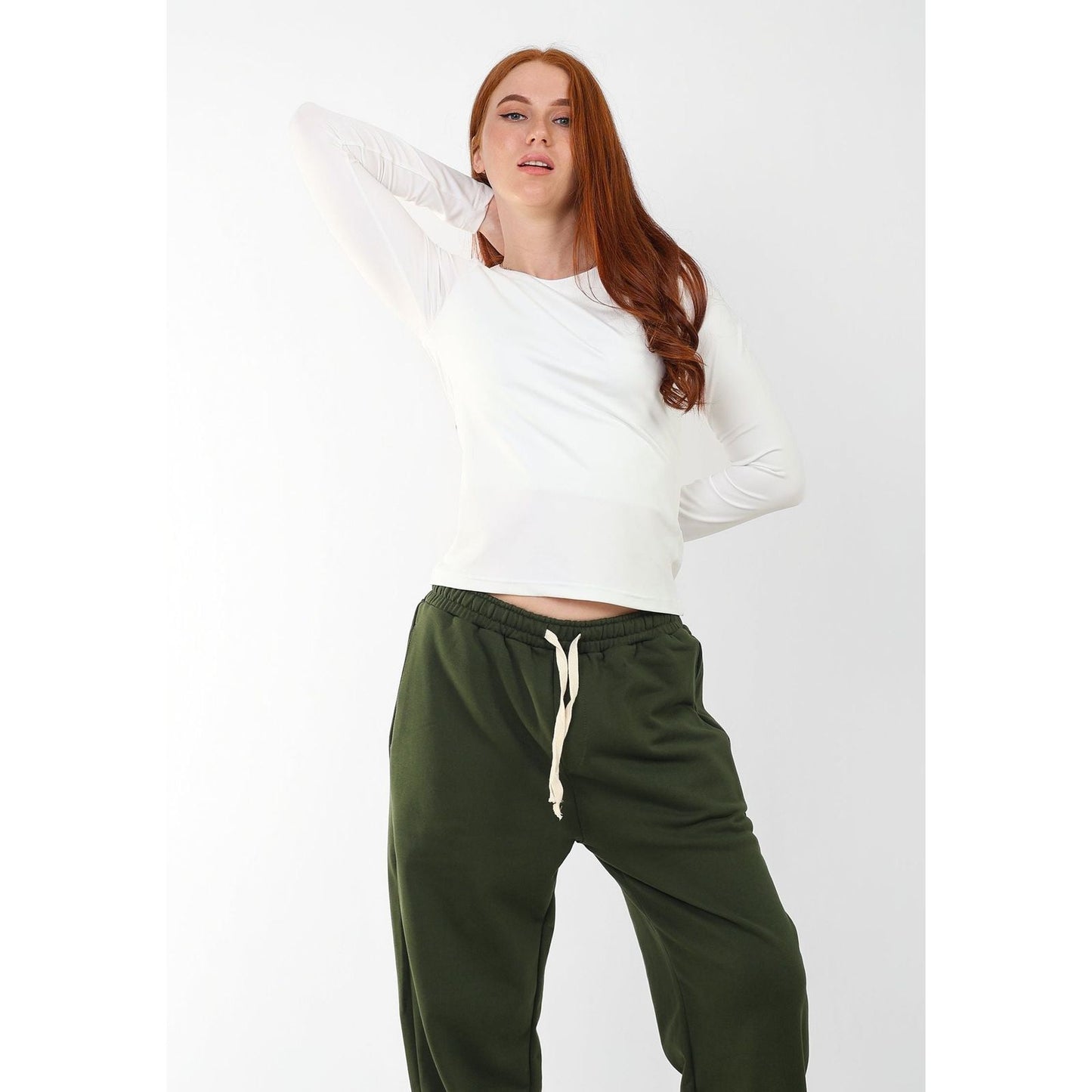 WIDE NECK LONG SLEEVE basic Double layer