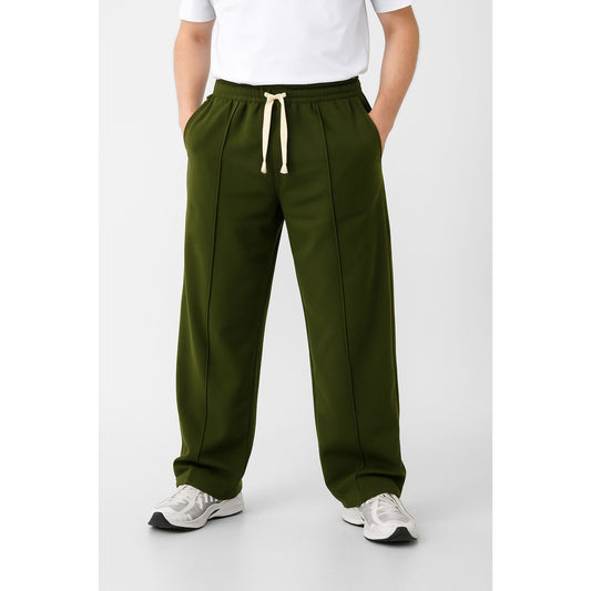 wideleg sweatpants oversize line in front boy