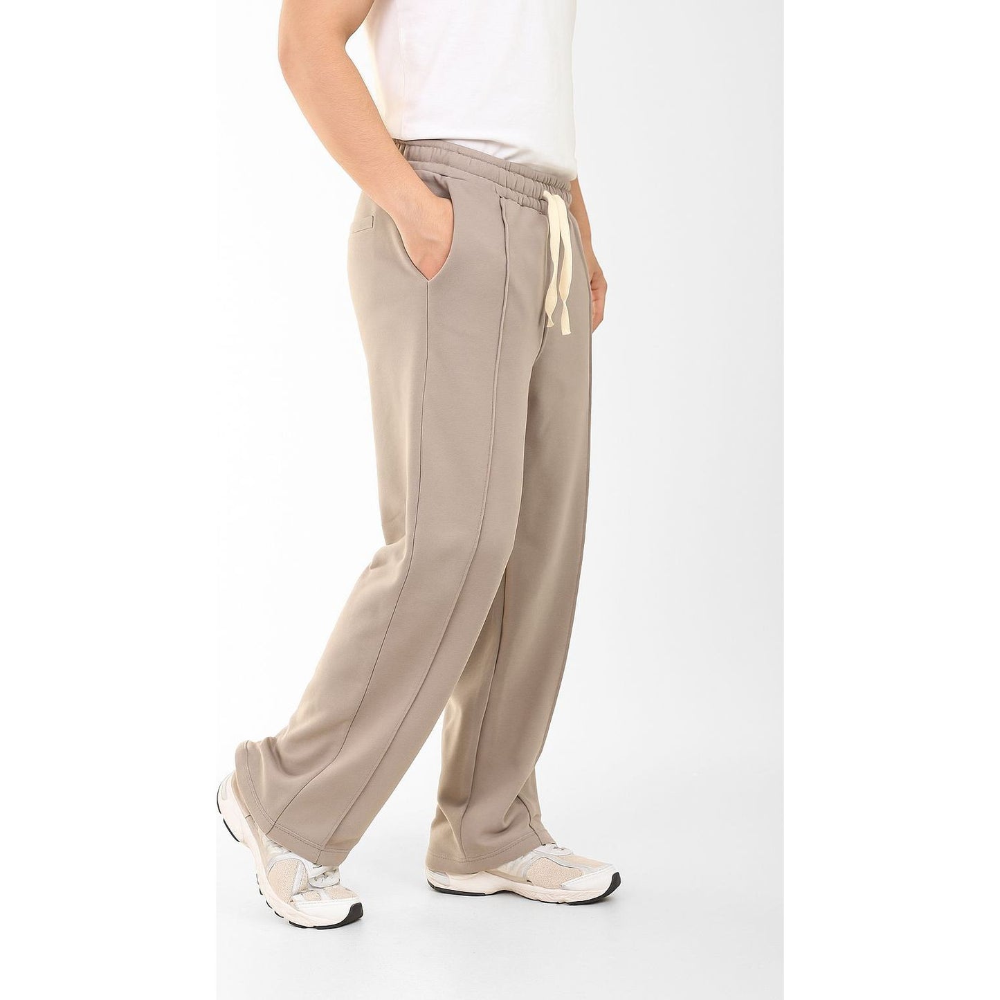 wideleg sweatpants oversize line in front boy