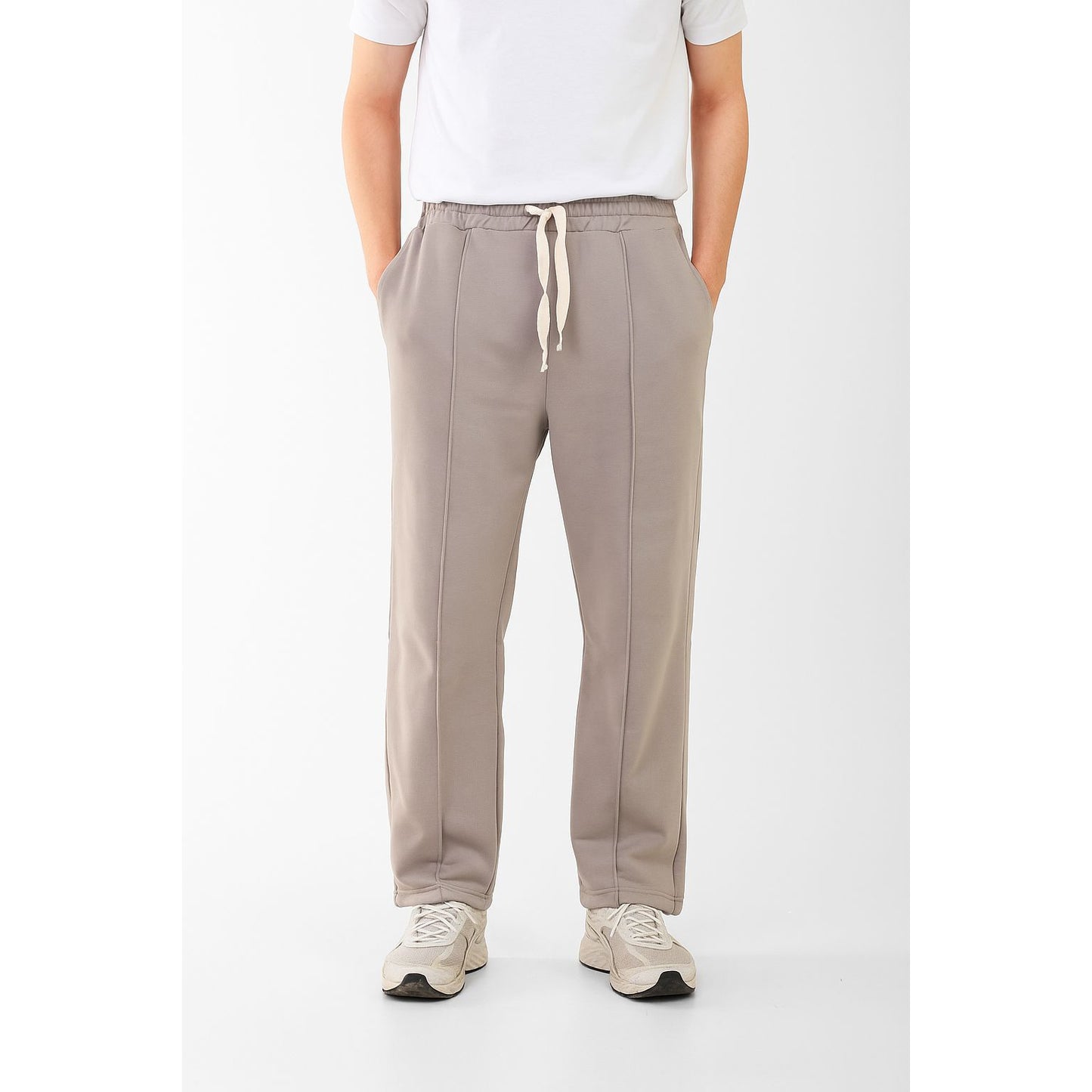 wideleg sweatpants oversize line in front boy
