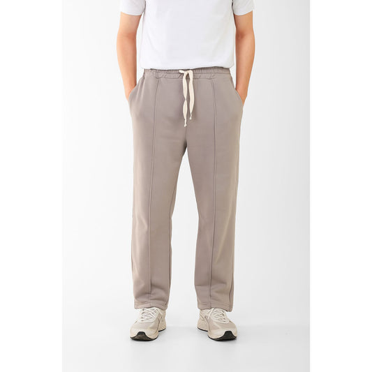 wideleg sweatpants oversize line in front boy