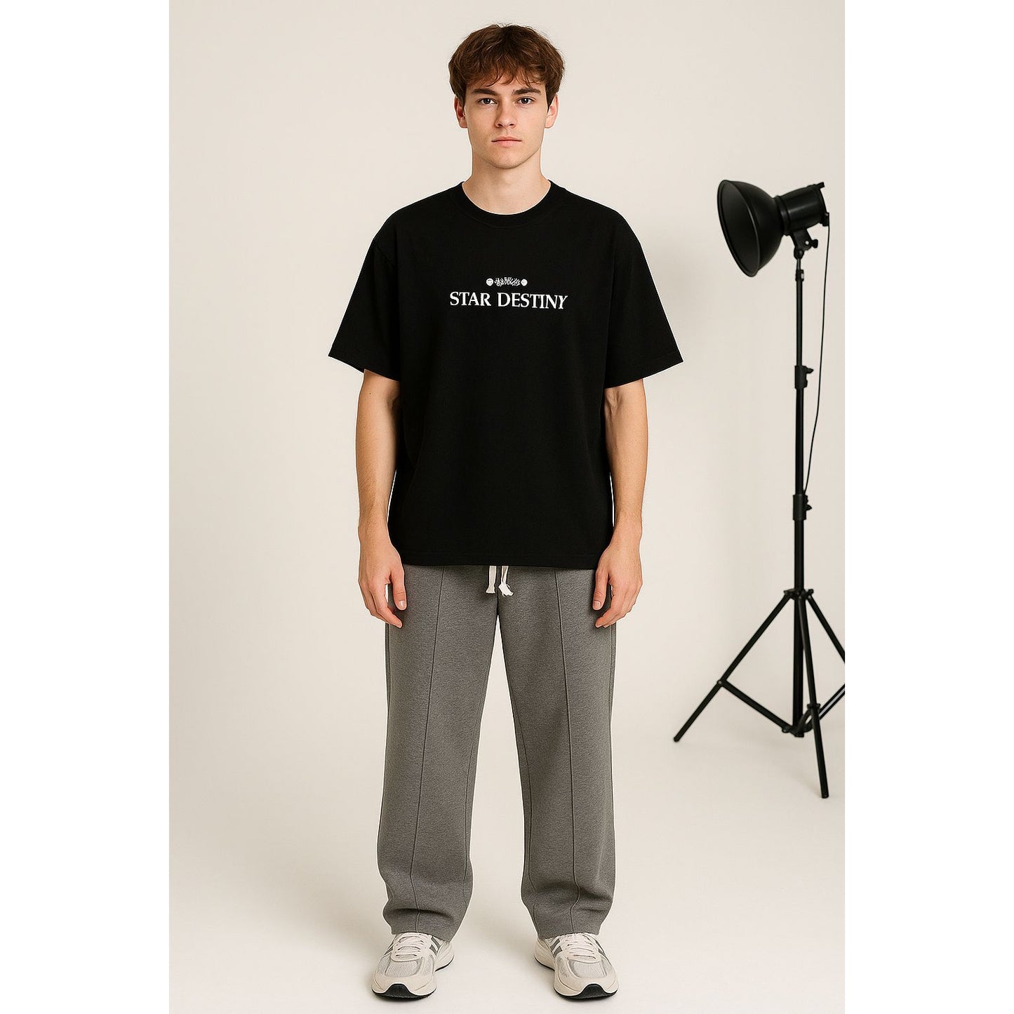 Black T- SHIRT over size  sun