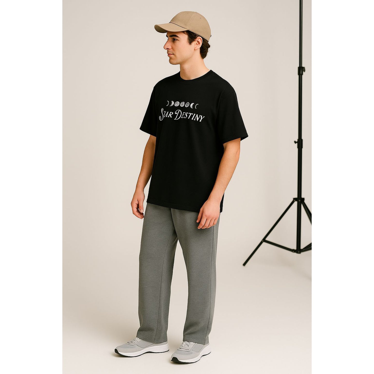 Black T- SHIRT over size  sun