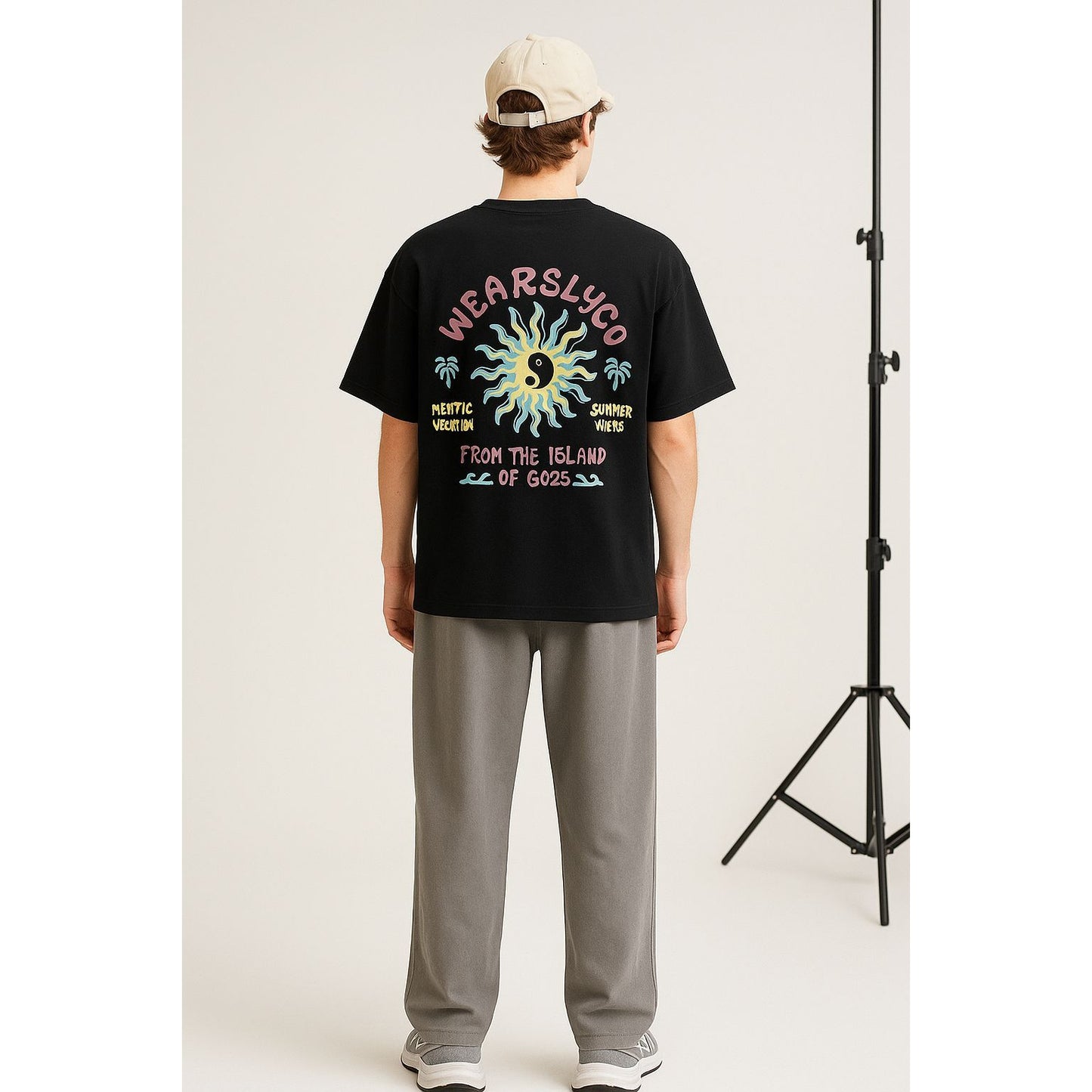 black T- SHIRT over size Unisex