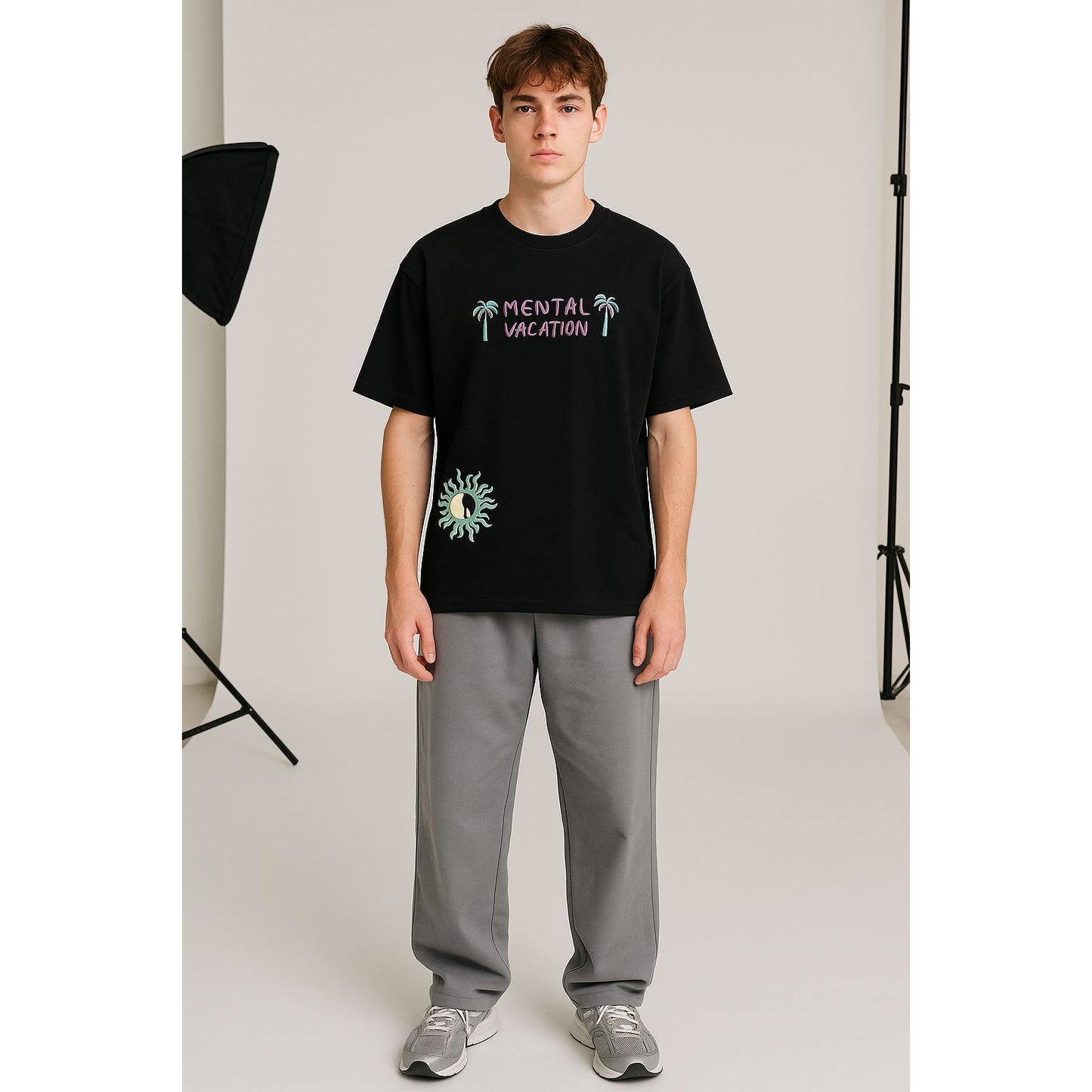 black T- SHIRT over size Unisex