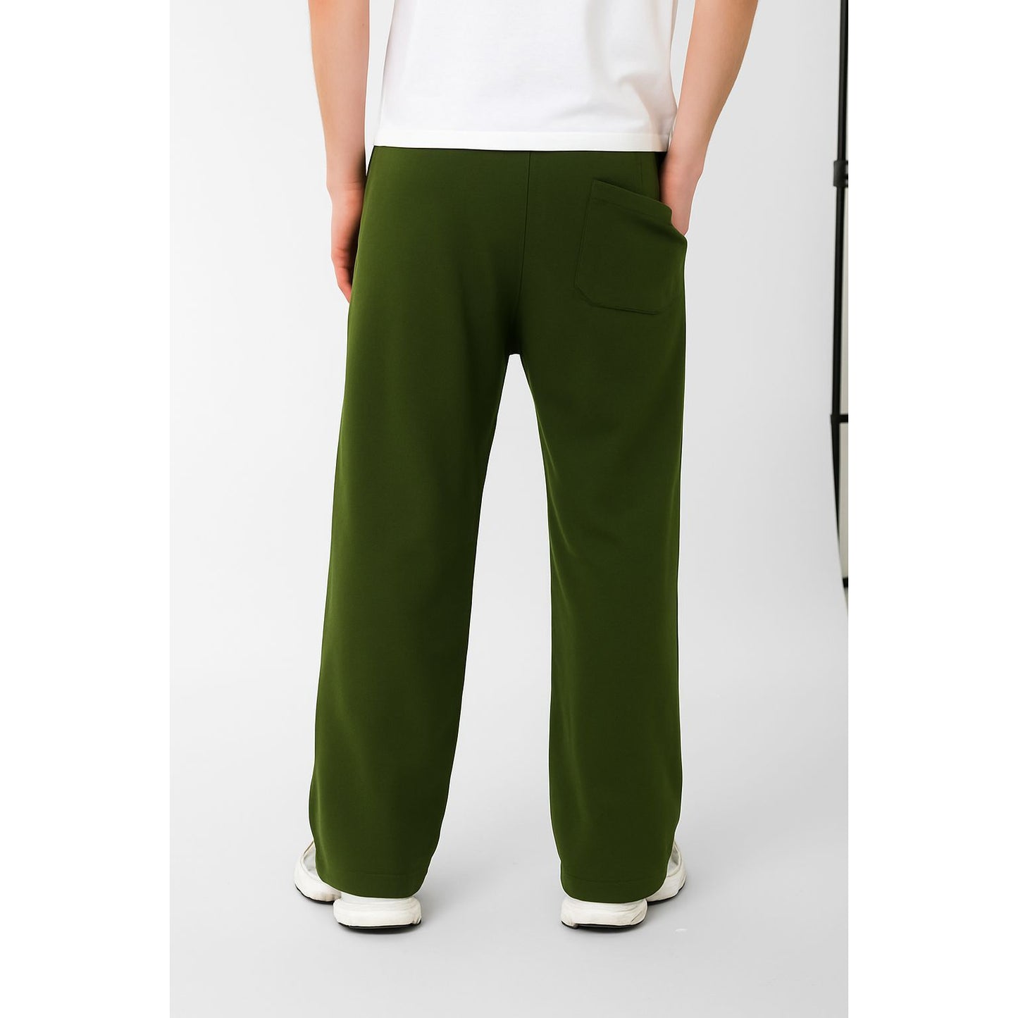 wideleg sweatpants oversize line in front boy