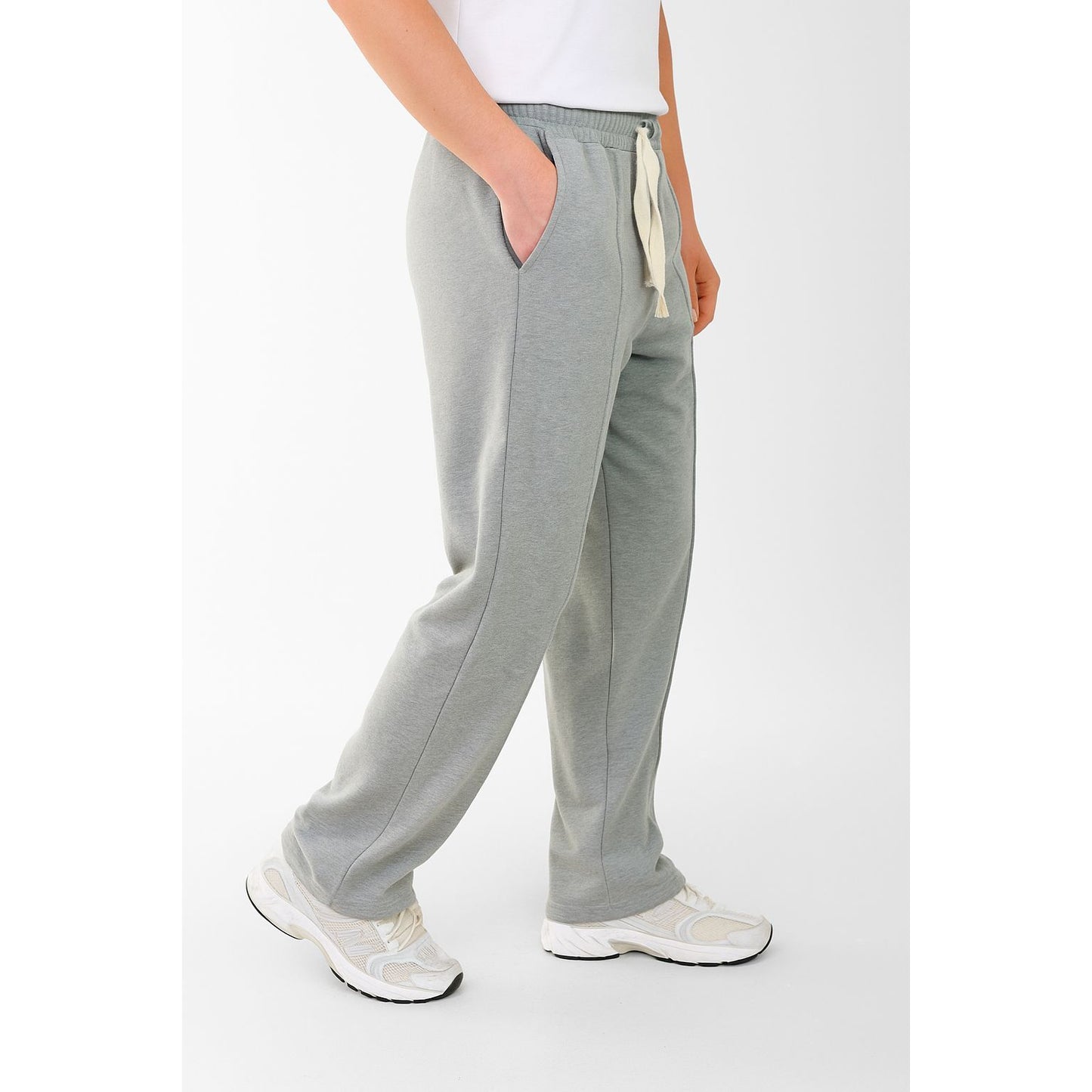wideleg sweatpants oversize line in front boy