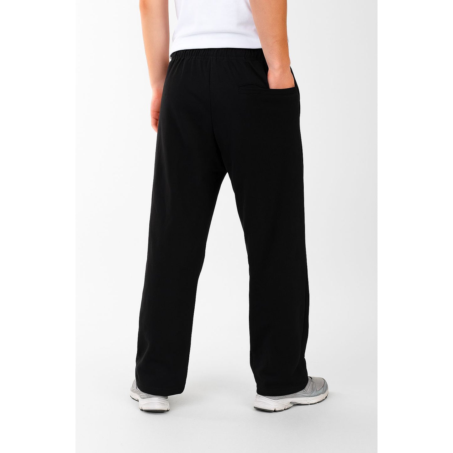 wideleg sweatpants oversize line in front boy