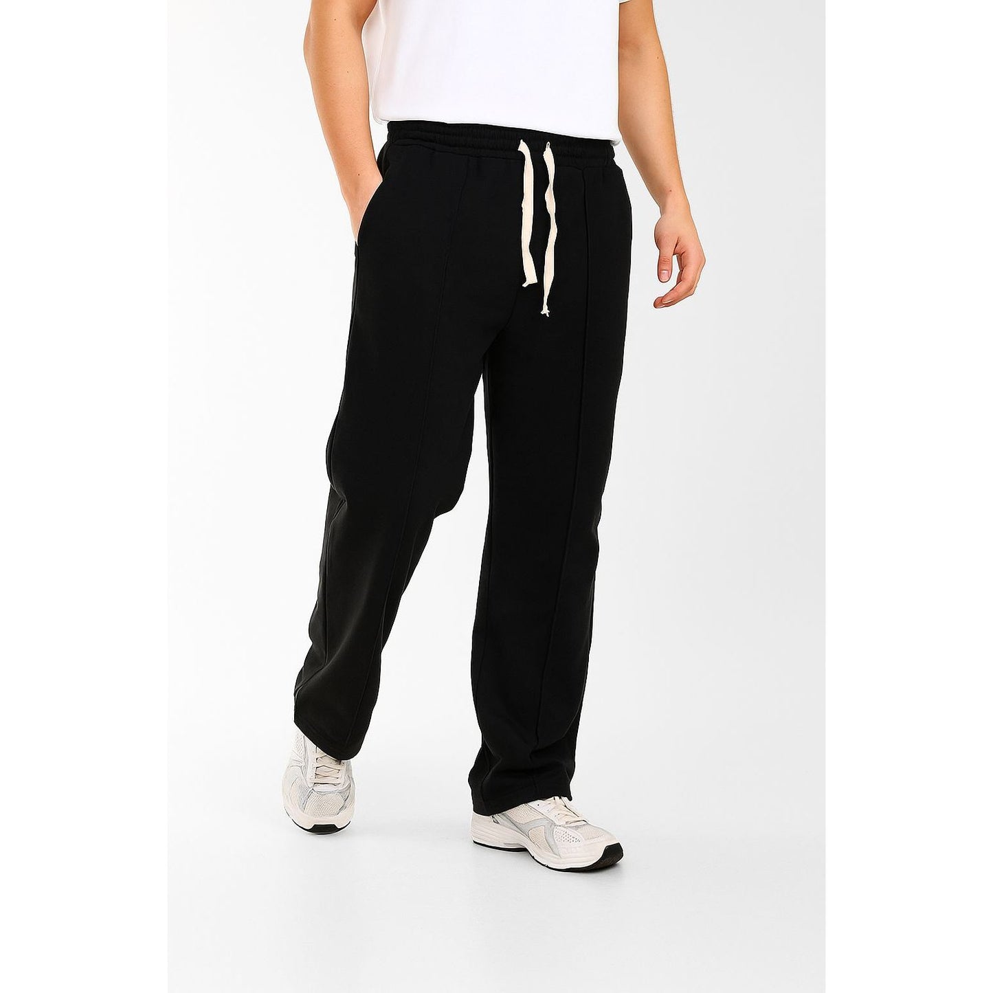 wideleg sweatpants oversize line in front boy