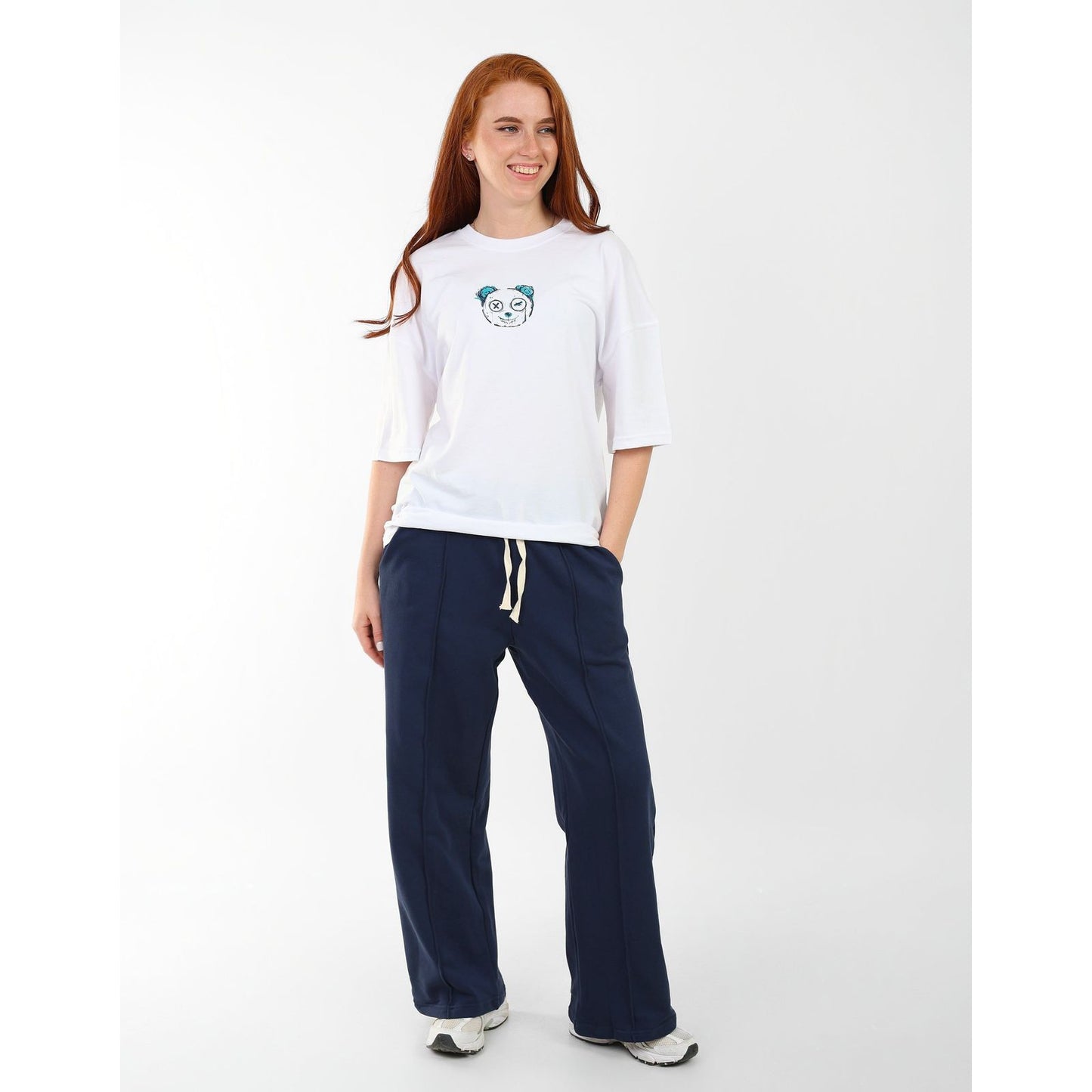 White T- SHIRT over size  Unisex dont with me