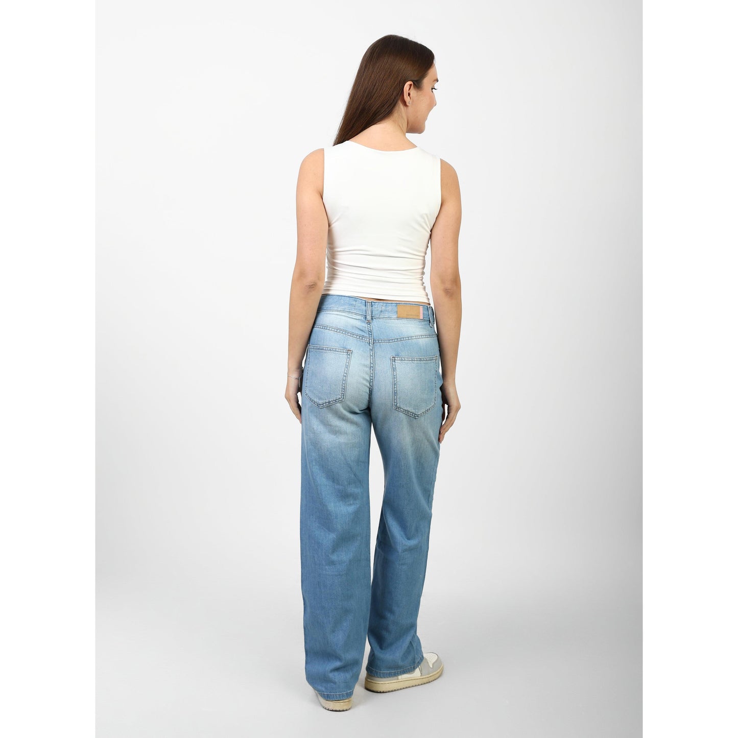 TANK TOP ROUND NECK basic Double layer