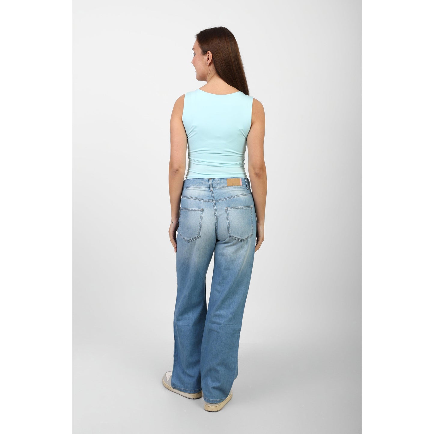 TANK TOP ROUND NECK basic Double layer