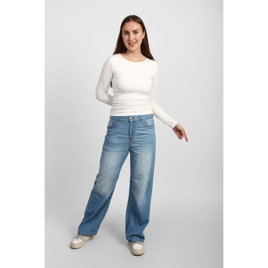 WIDE NECK LONG SLEEVE basic Double layer