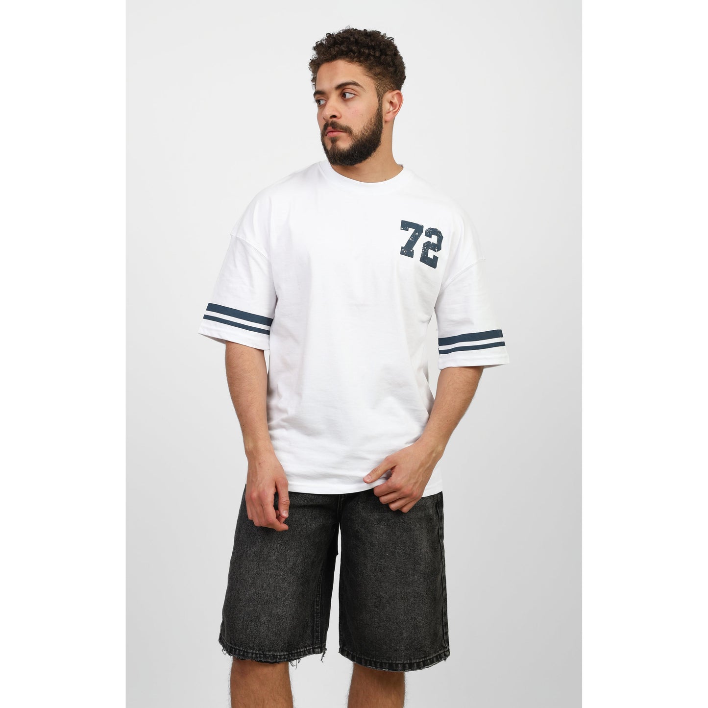 WHITE T- SHIRT over size 72