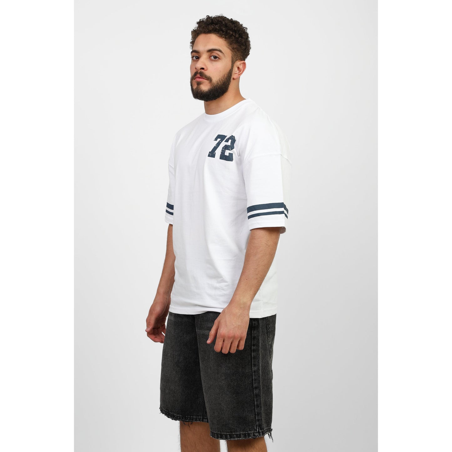 WHITE T- SHIRT over size 72