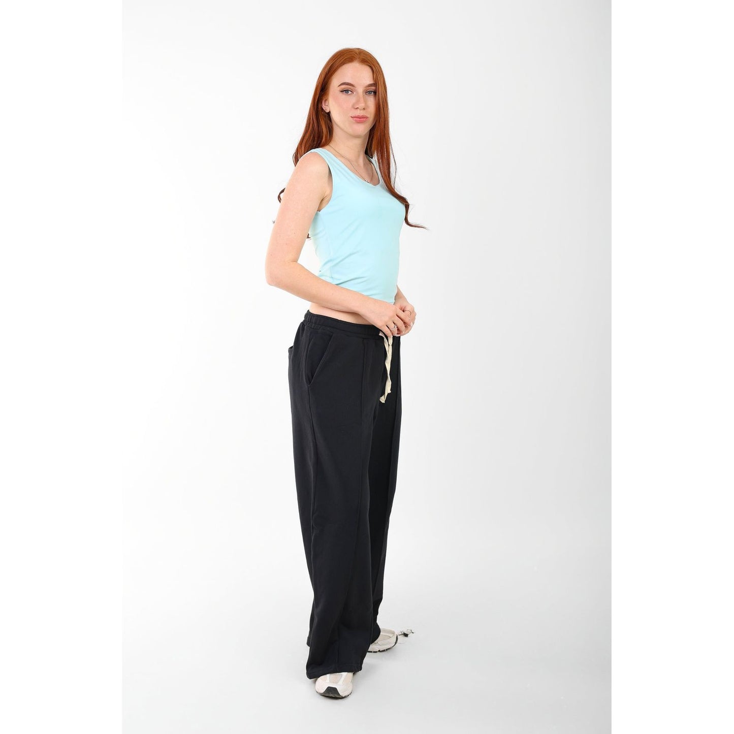 TANK TOP ROUND NECK basic Double layer