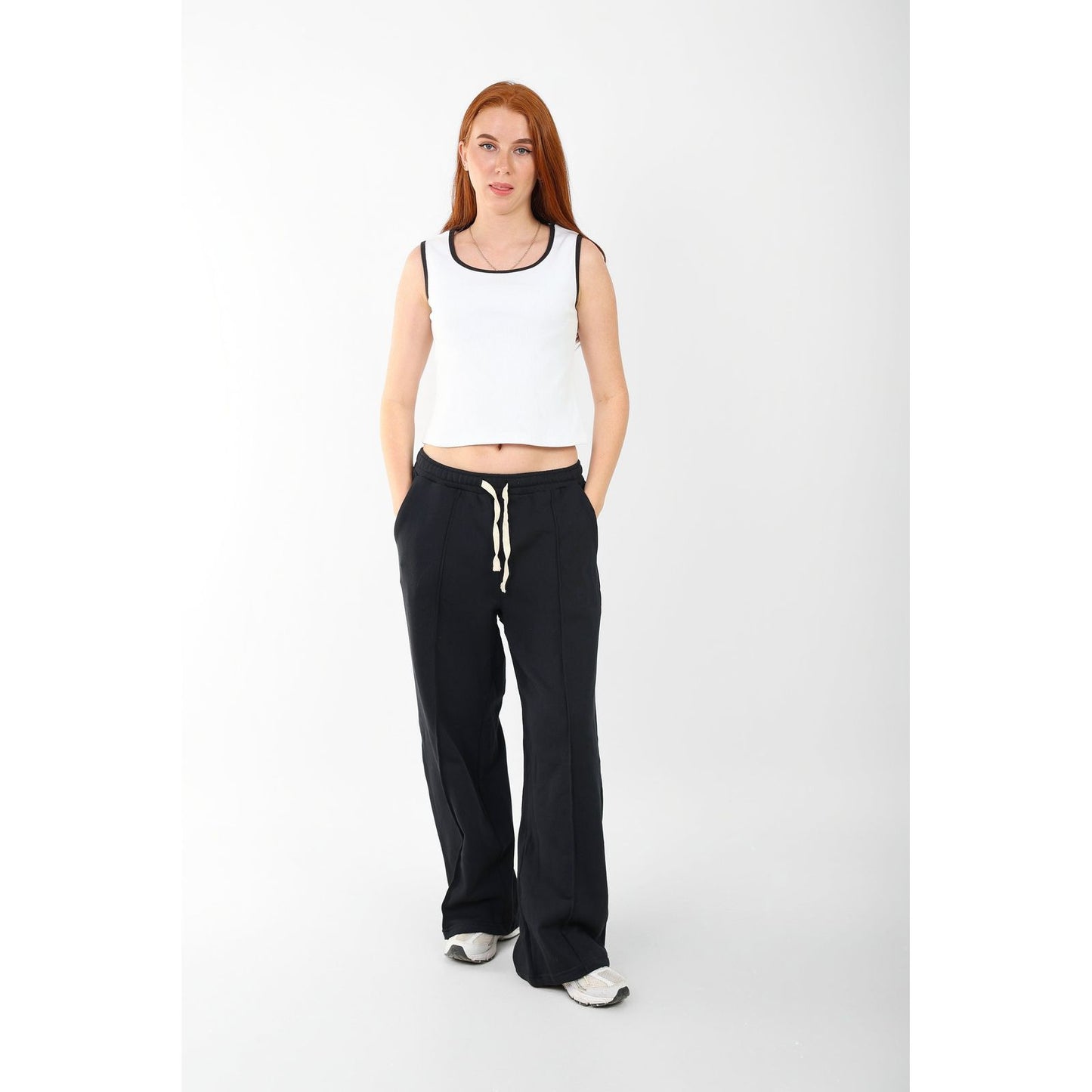 RIBBED TANK TOP ROUND NECK