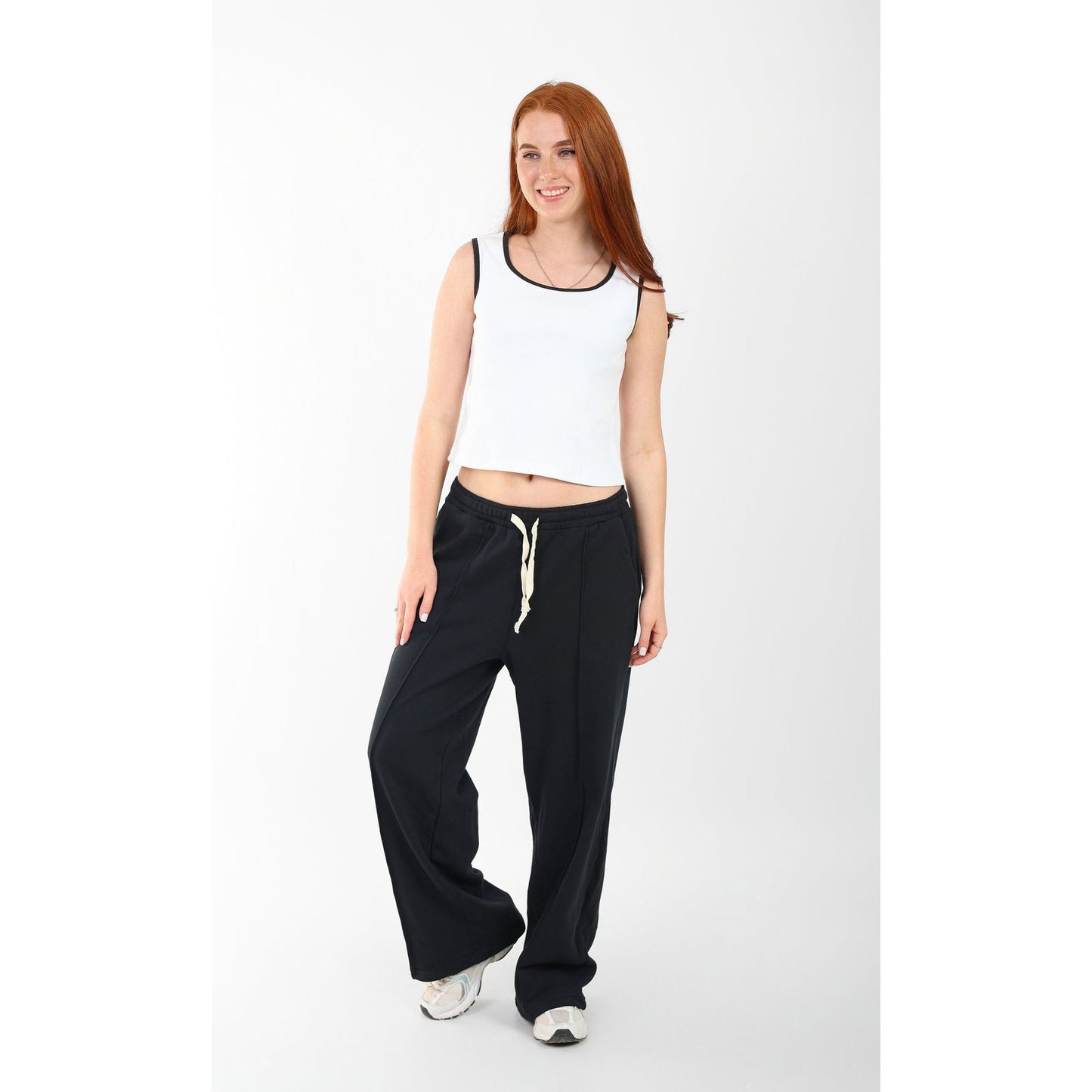 RIBBED TANK TOP ROUND NECK