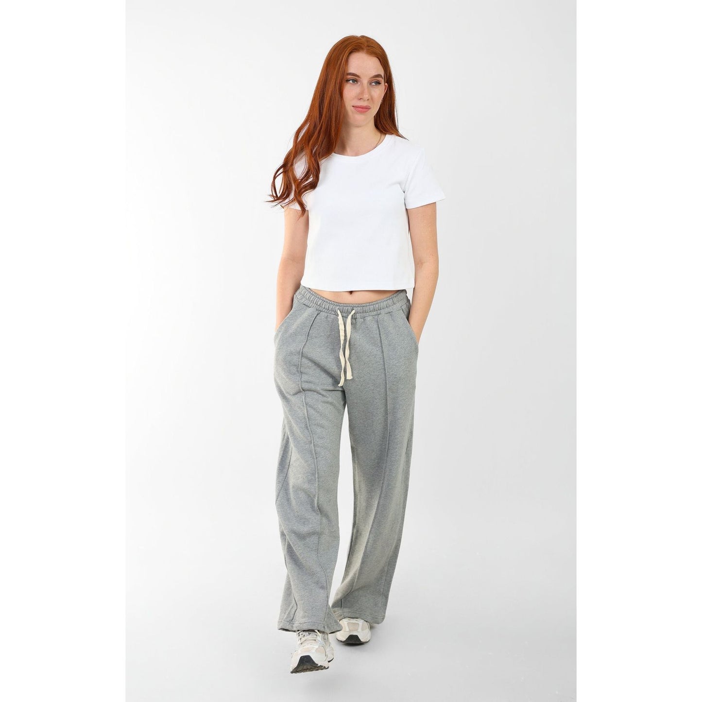 RIBBED ROUND NECK T-SHIRT