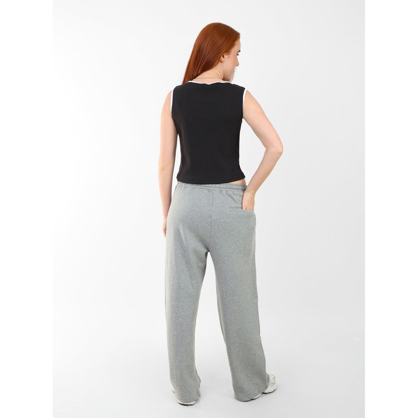 RIBBED TANK TOP ROUND NECK