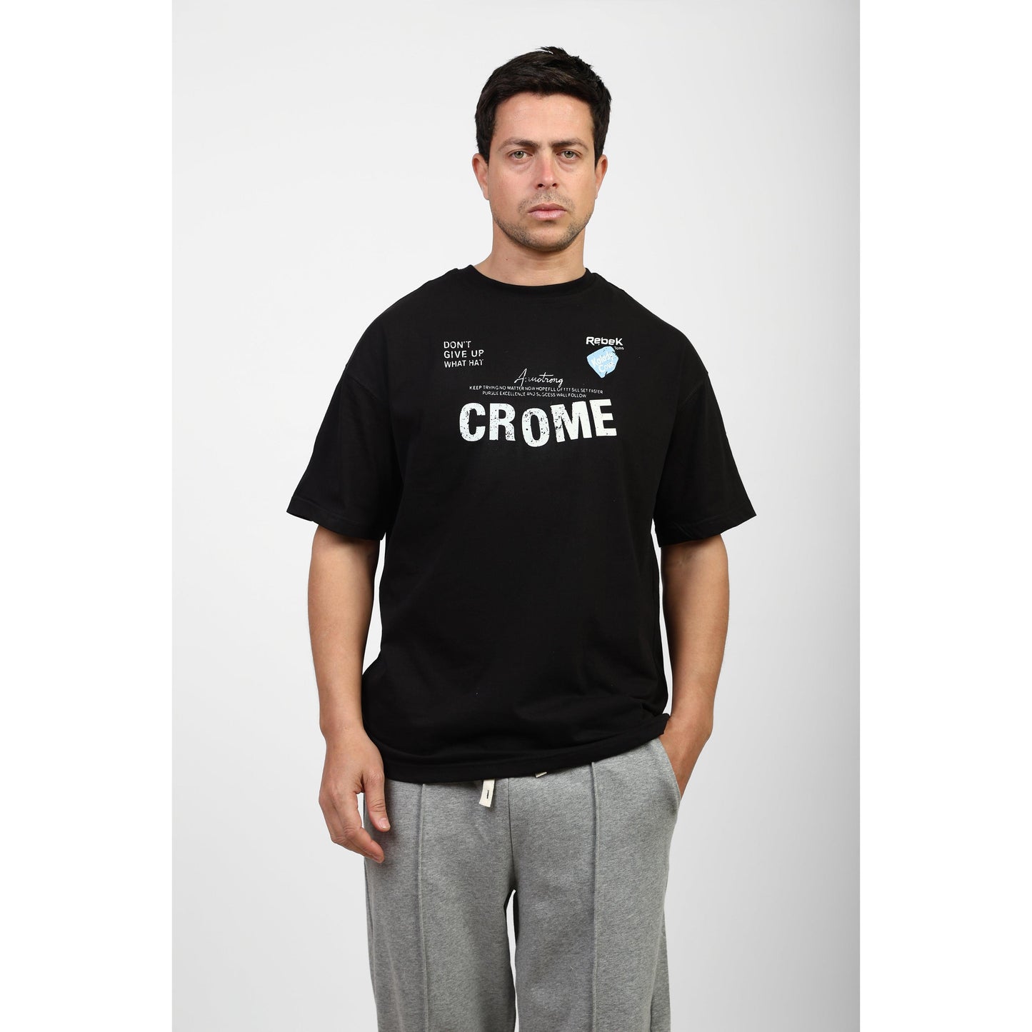 Oversized Graphic Cotton T-Shirt
