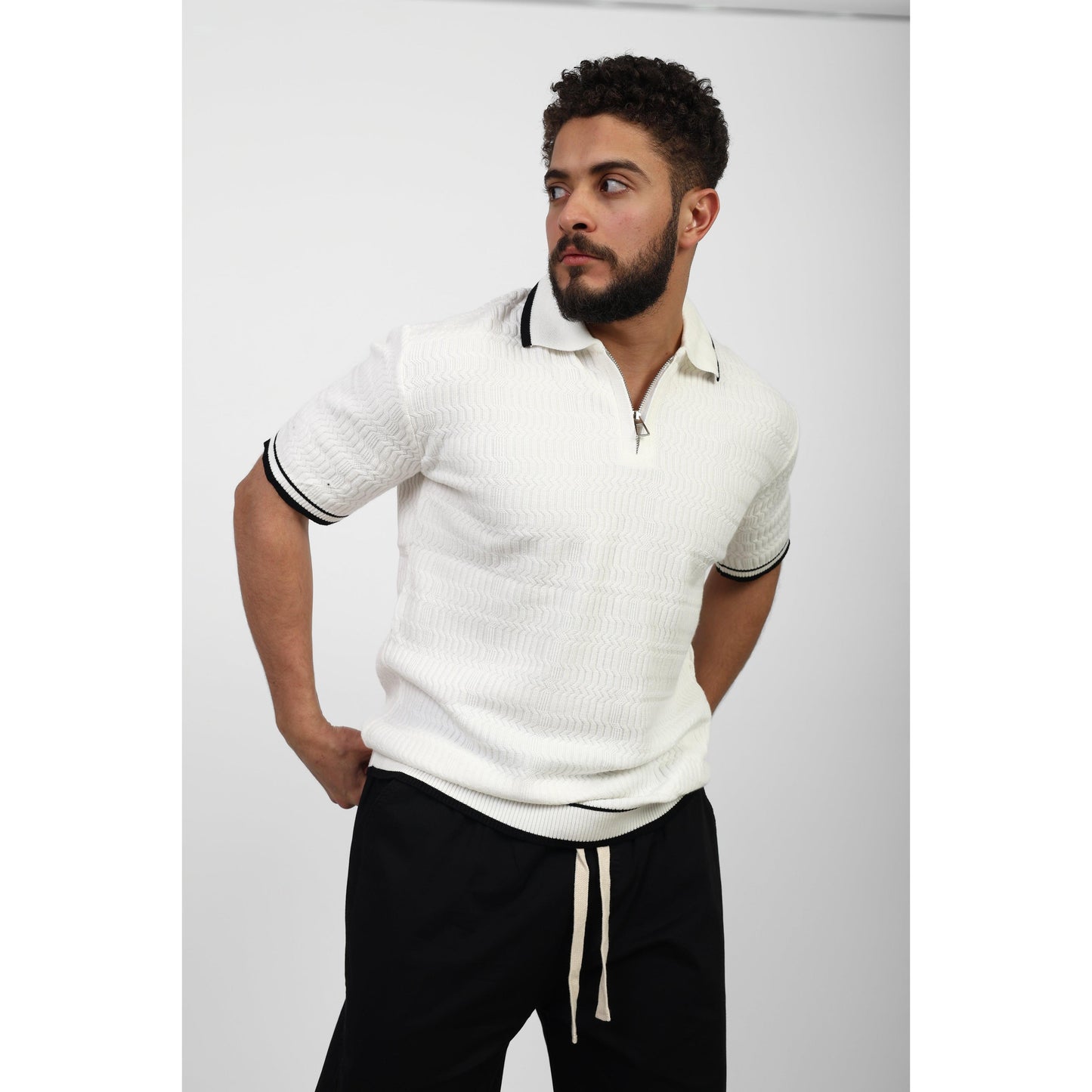 Short Sleeve Polo – Zip Collar
