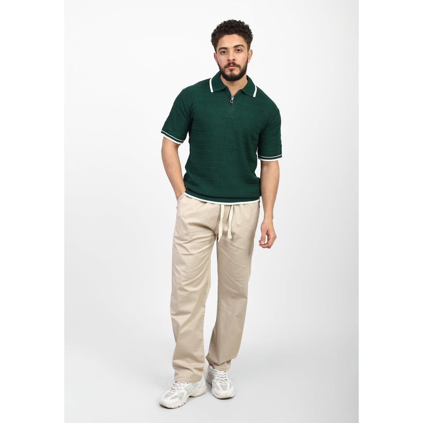 Short Sleeve Polo – Zip Collar