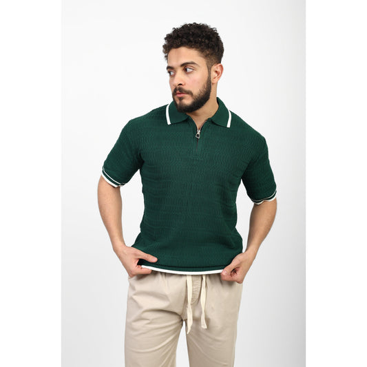 Short Sleeve Polo – Zip Collar