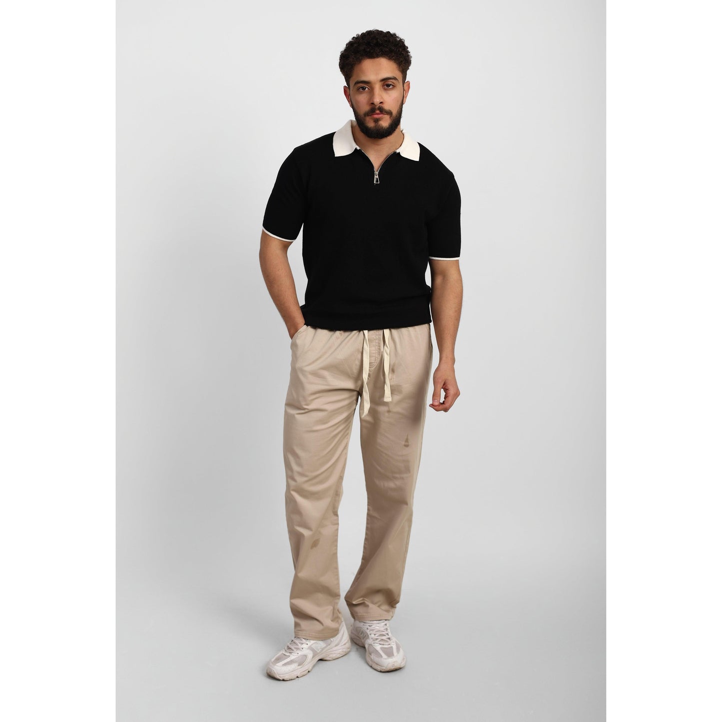 Short Sleeve Polo – Zip Collar