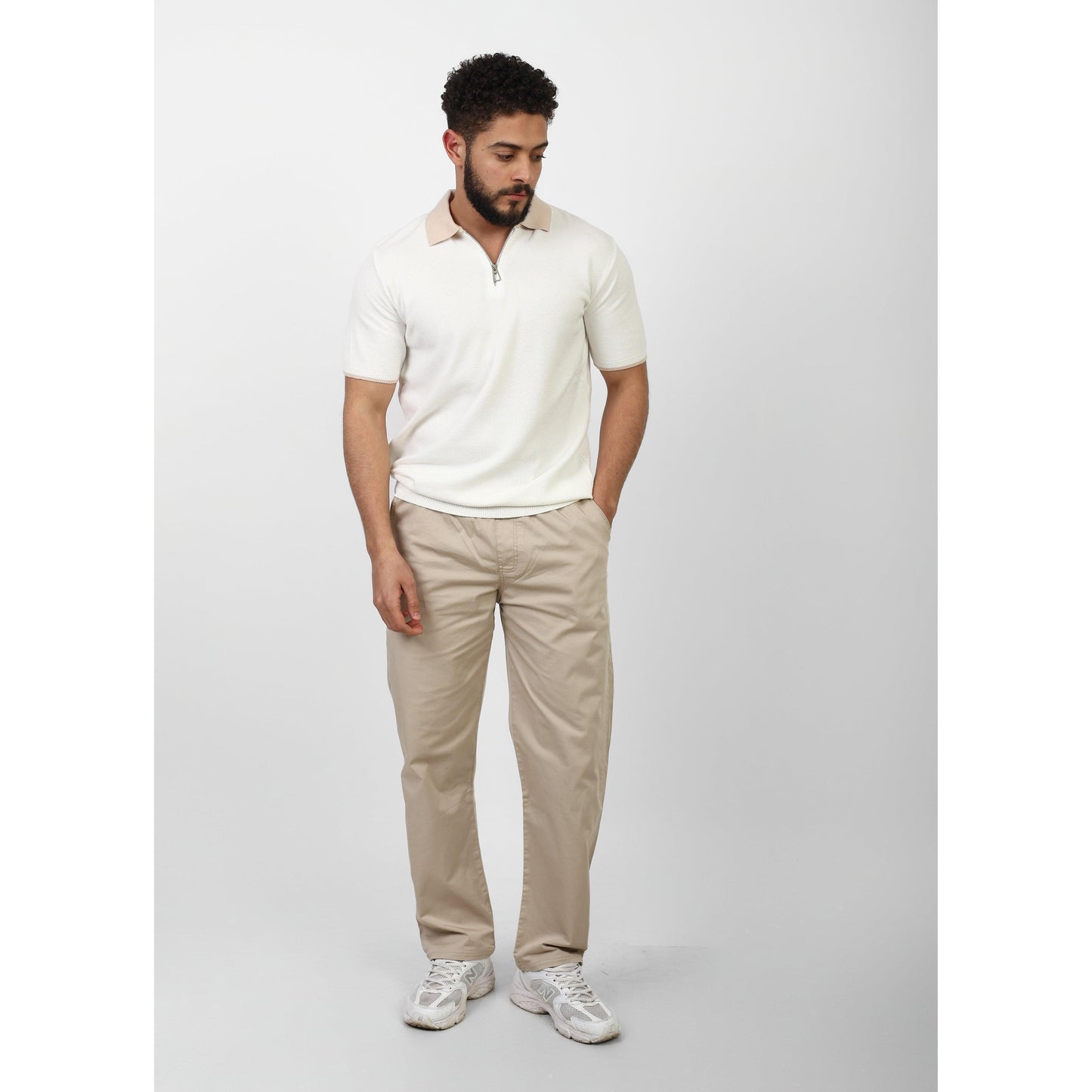 Short Sleeve Polo – Zip Collar