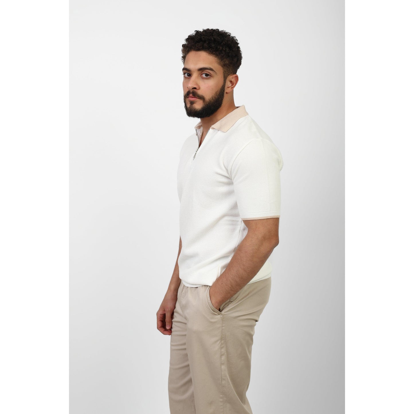 Short Sleeve Polo – Zip Collar