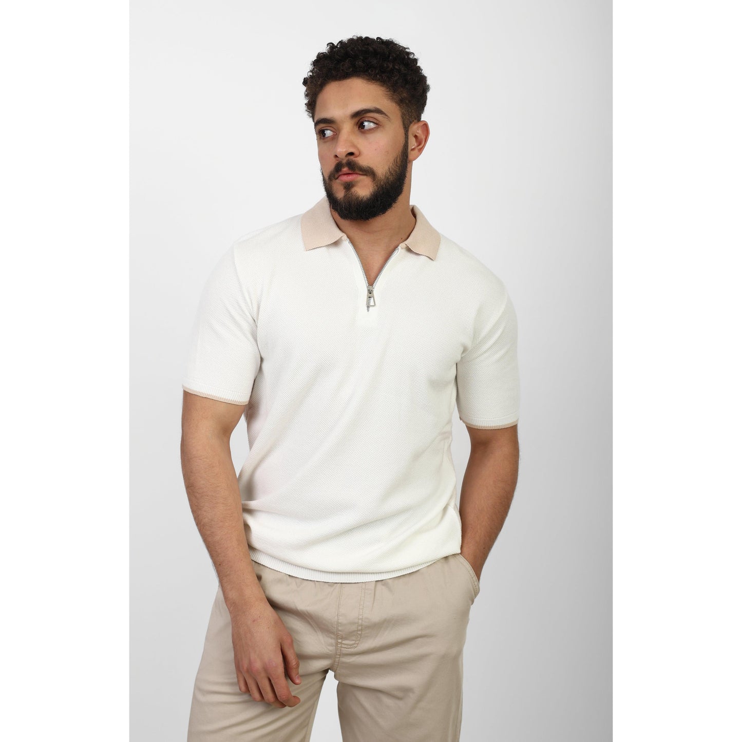 Short Sleeve Polo – Zip Collar