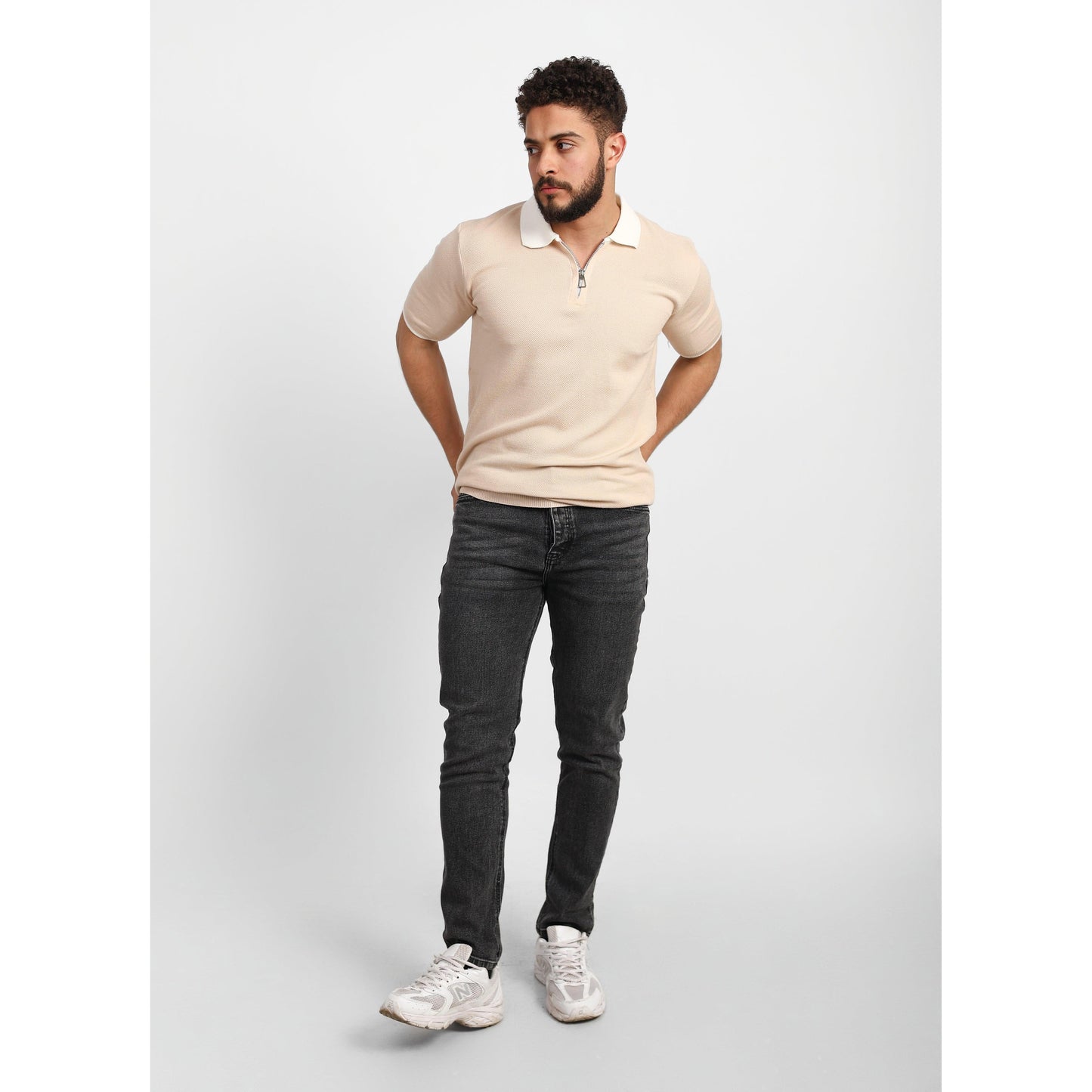 Short Sleeve Polo – Zip Collar