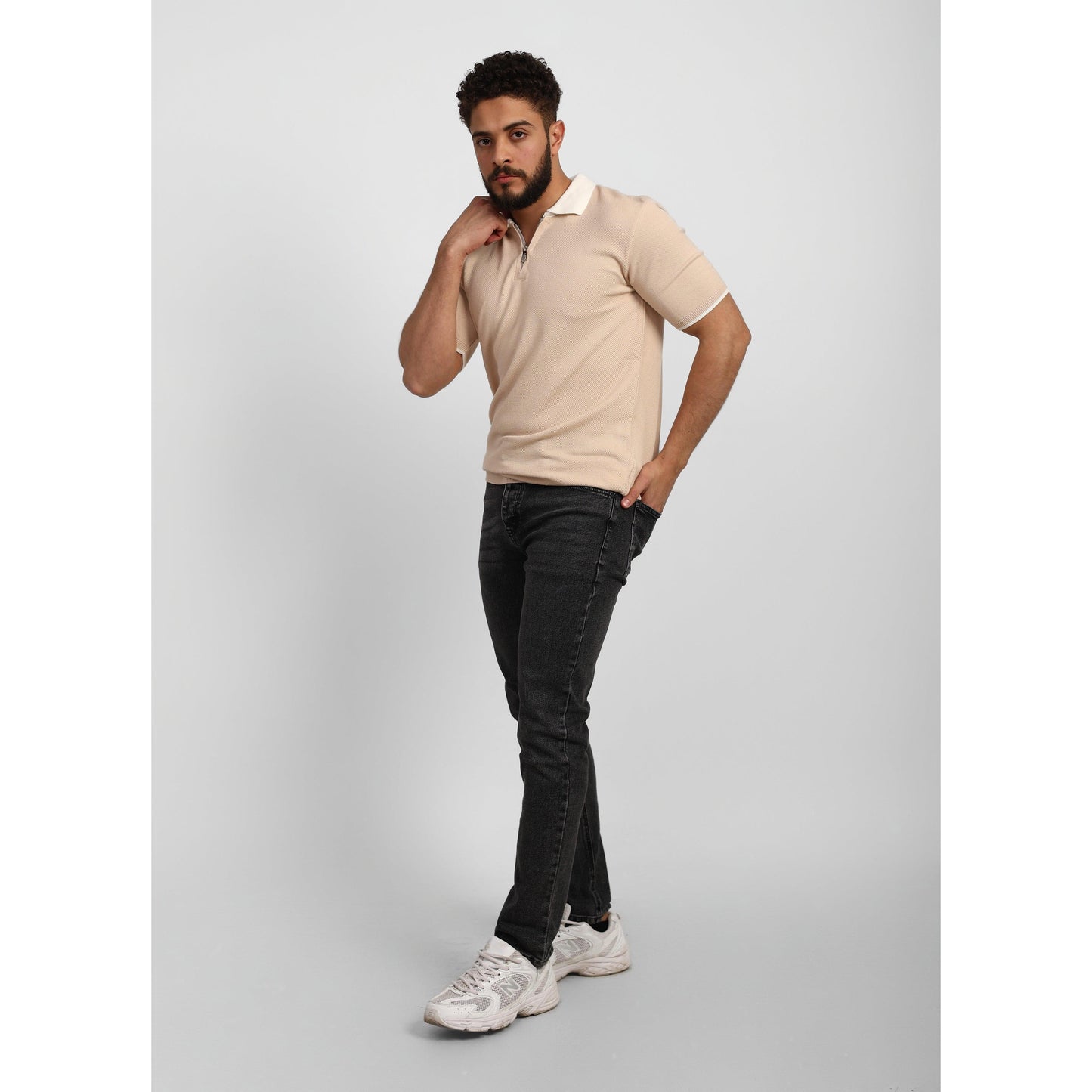 Short Sleeve Polo – Zip Collar