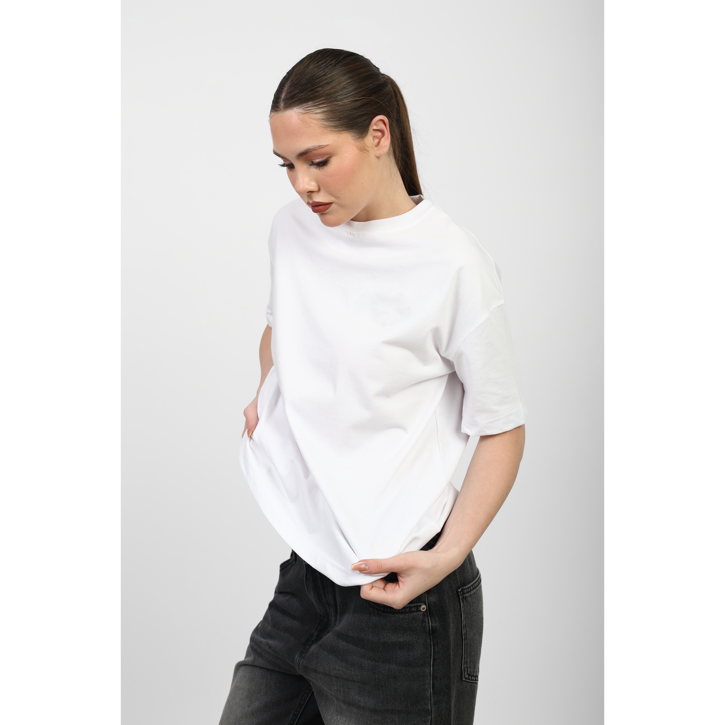 Oversized Basic Cotton T-Shirt