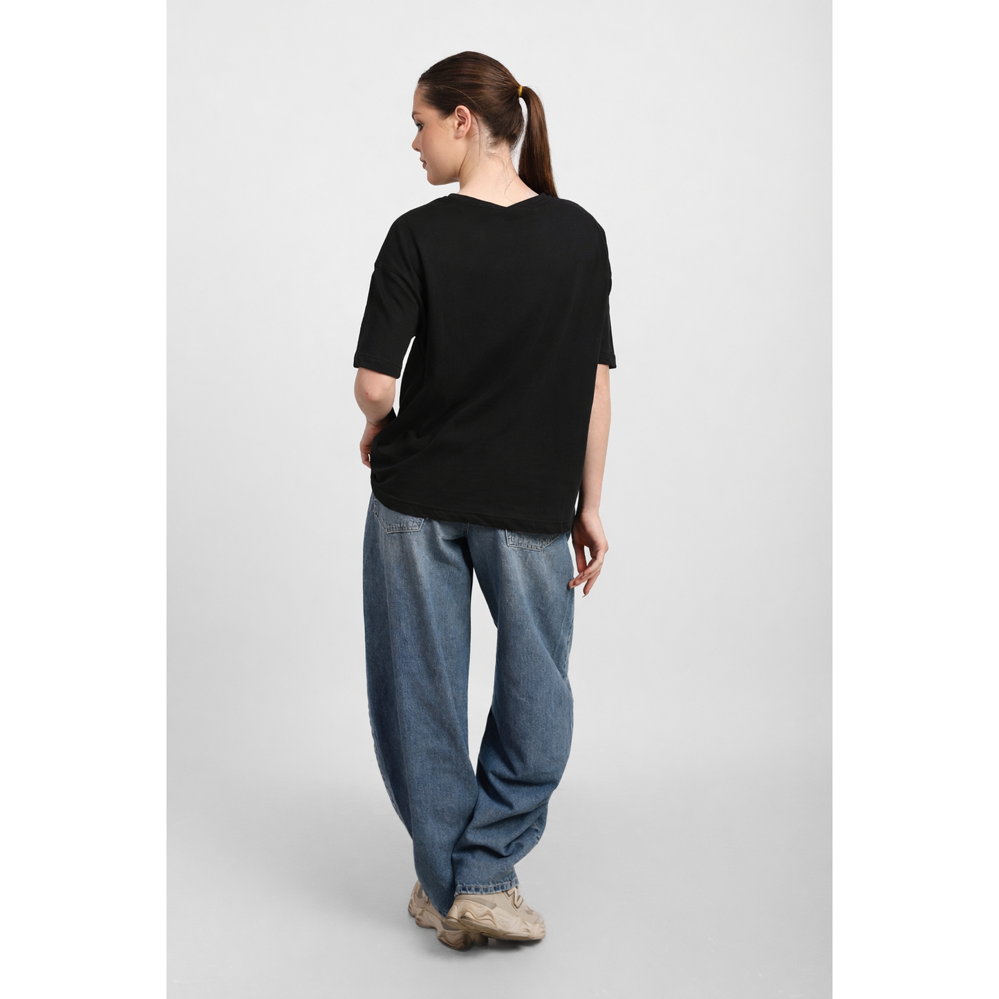 Oversized Basic Cotton T-Shirt