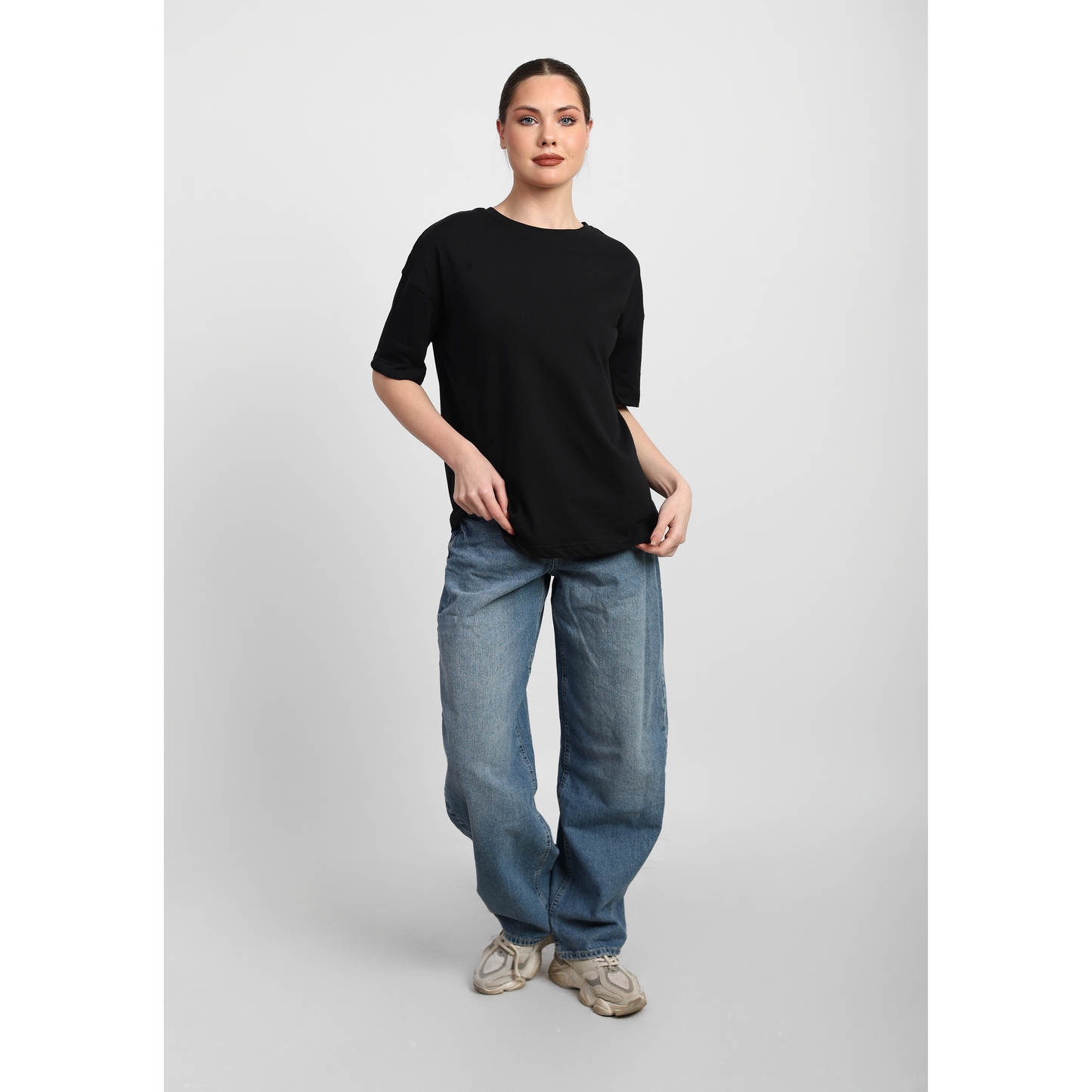 Oversized Basic Cotton T-Shirt