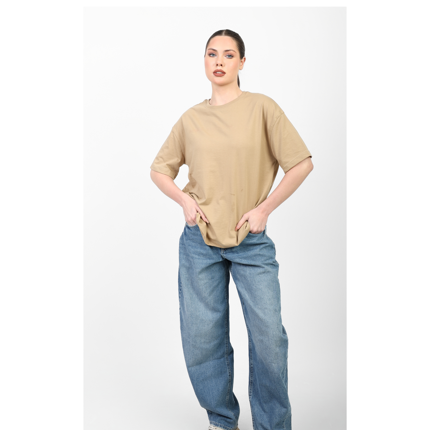 Oversized Basic Cotton T-Shirt