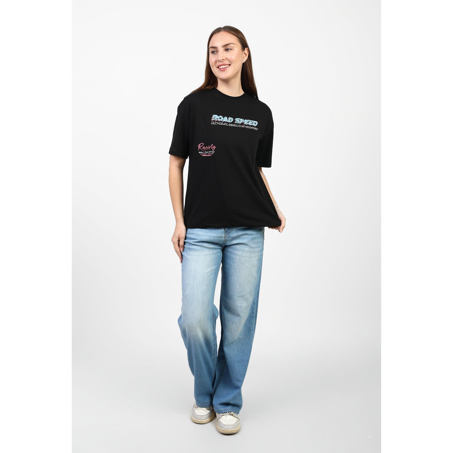 Oversized Graphic Cotton T-Shirt