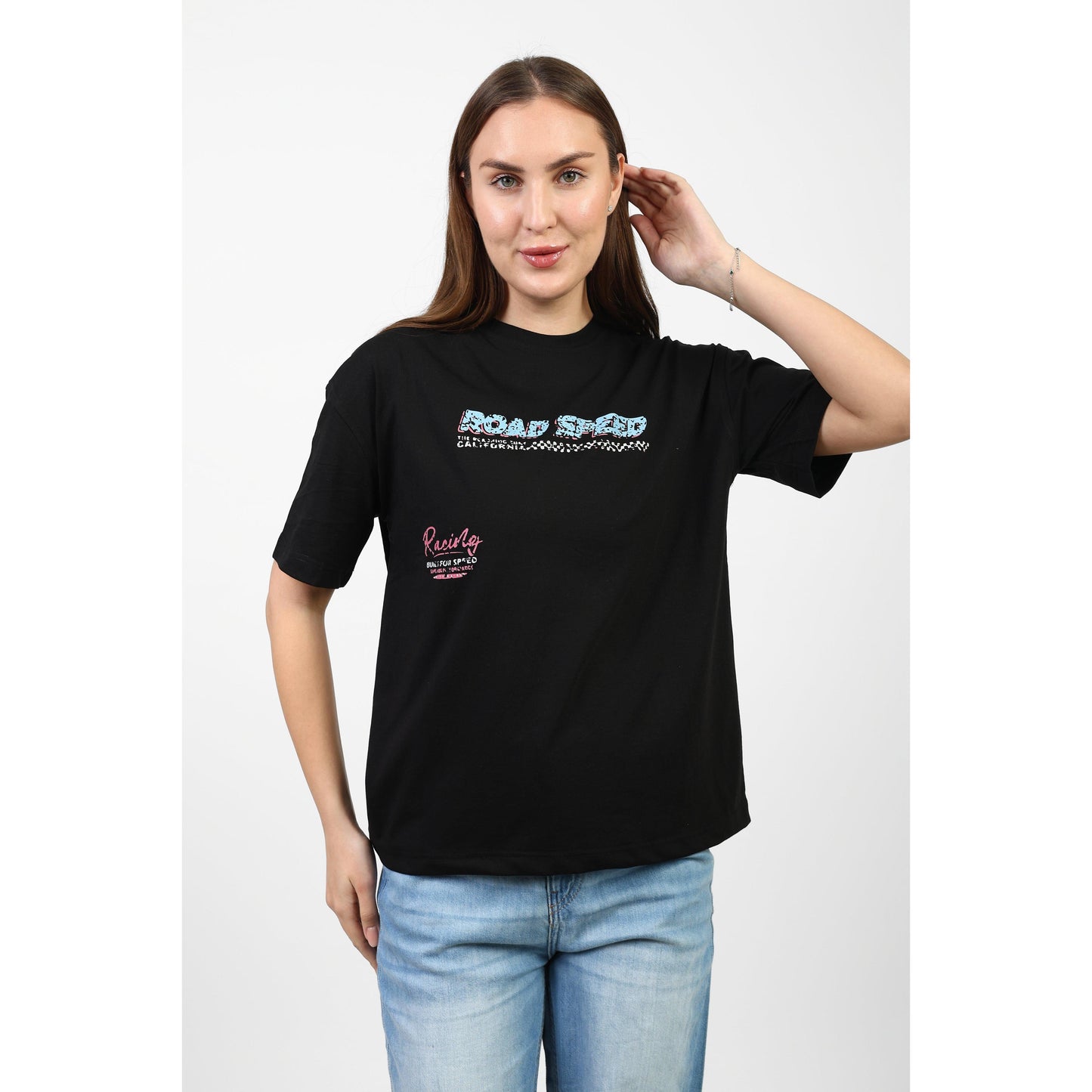 Oversized Graphic Cotton T-Shirt