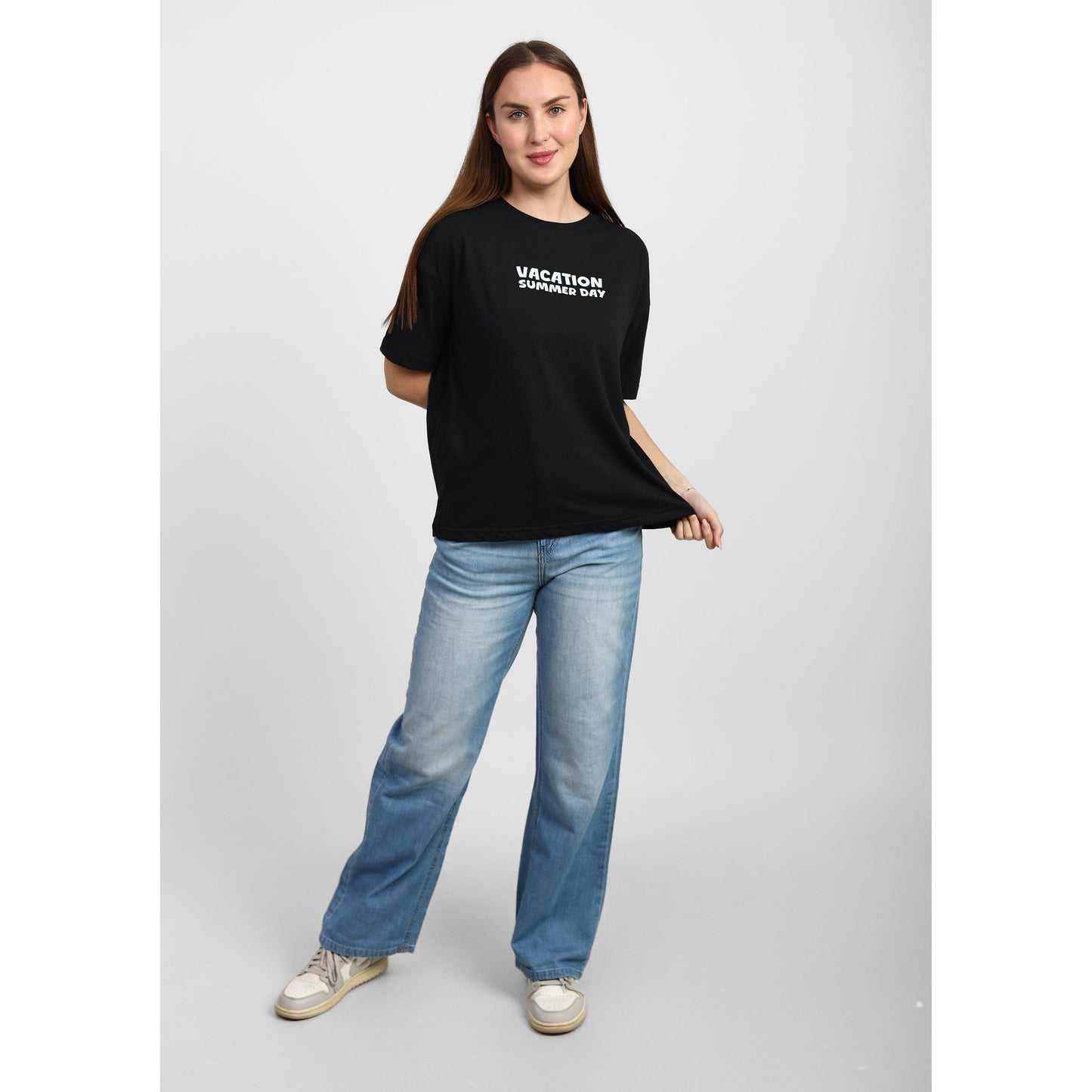 Oversized Graphic Cotton T-Shirt