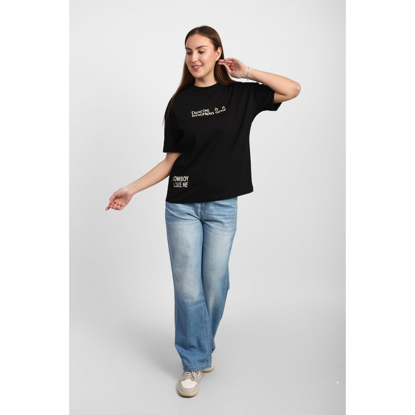 Oversized Graphic Cotton T-Shirt