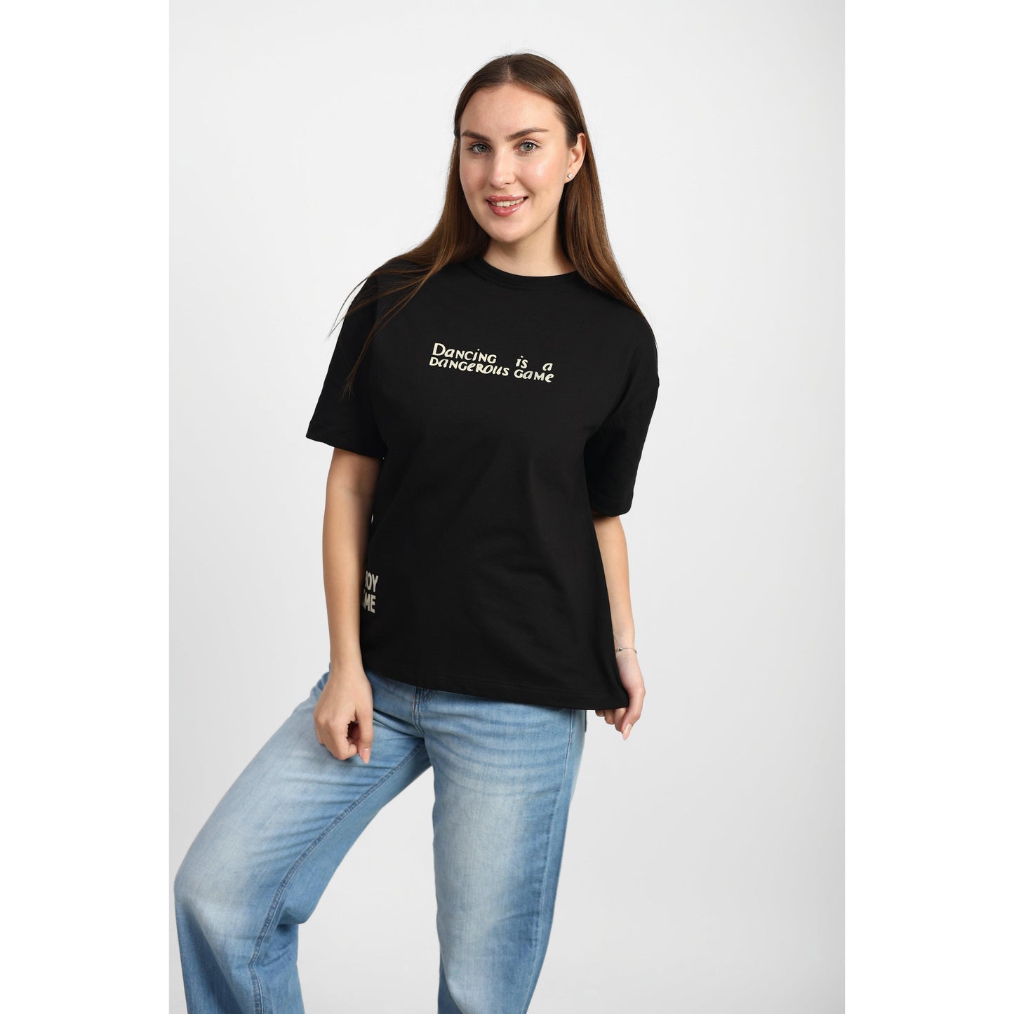 Oversized Graphic Cotton T-Shirt